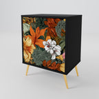 RADIANT FLORA 1-Door Sideboard in Black Finish
