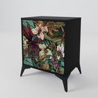 BOTANICAL EMERGENCE Sideboard mit 1 Tür in Schwarz