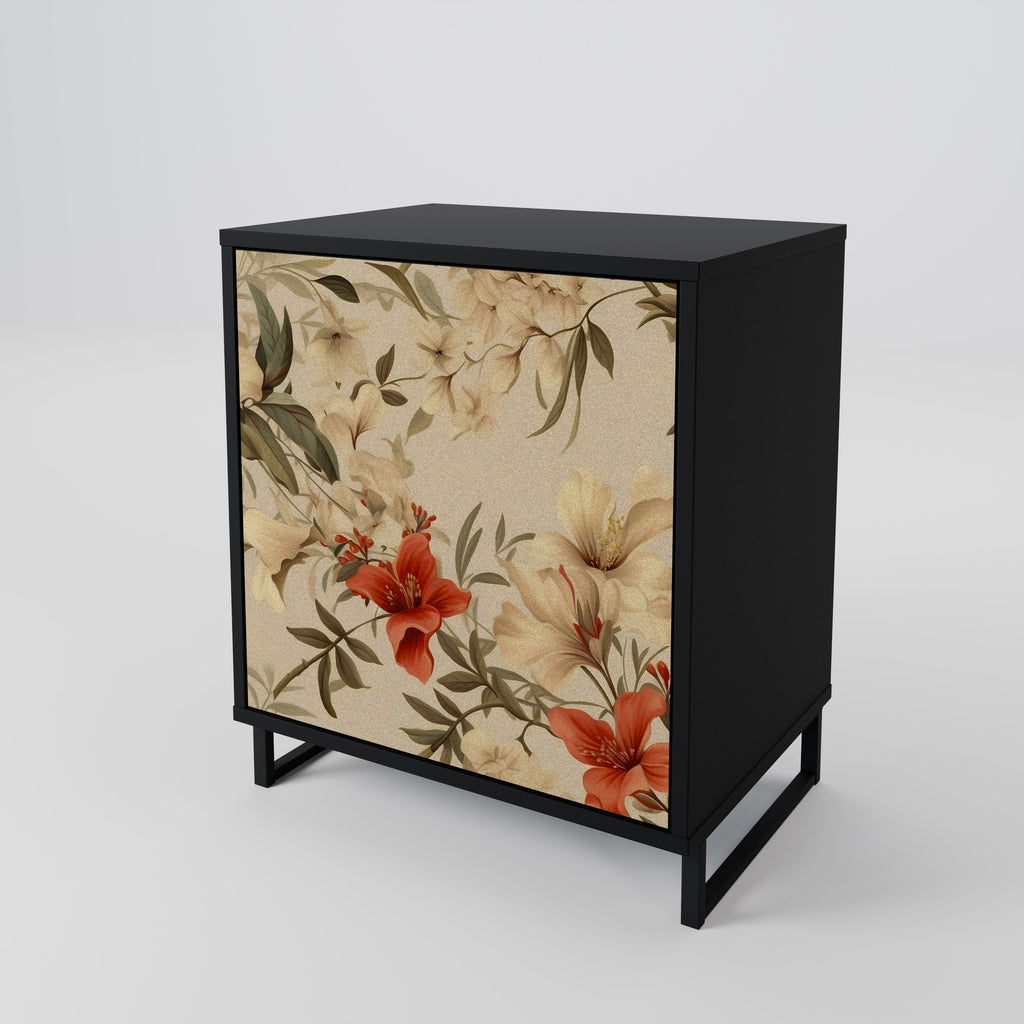 BLOOMING HARMONY Sideboard mit 1 Tür in Schwarz