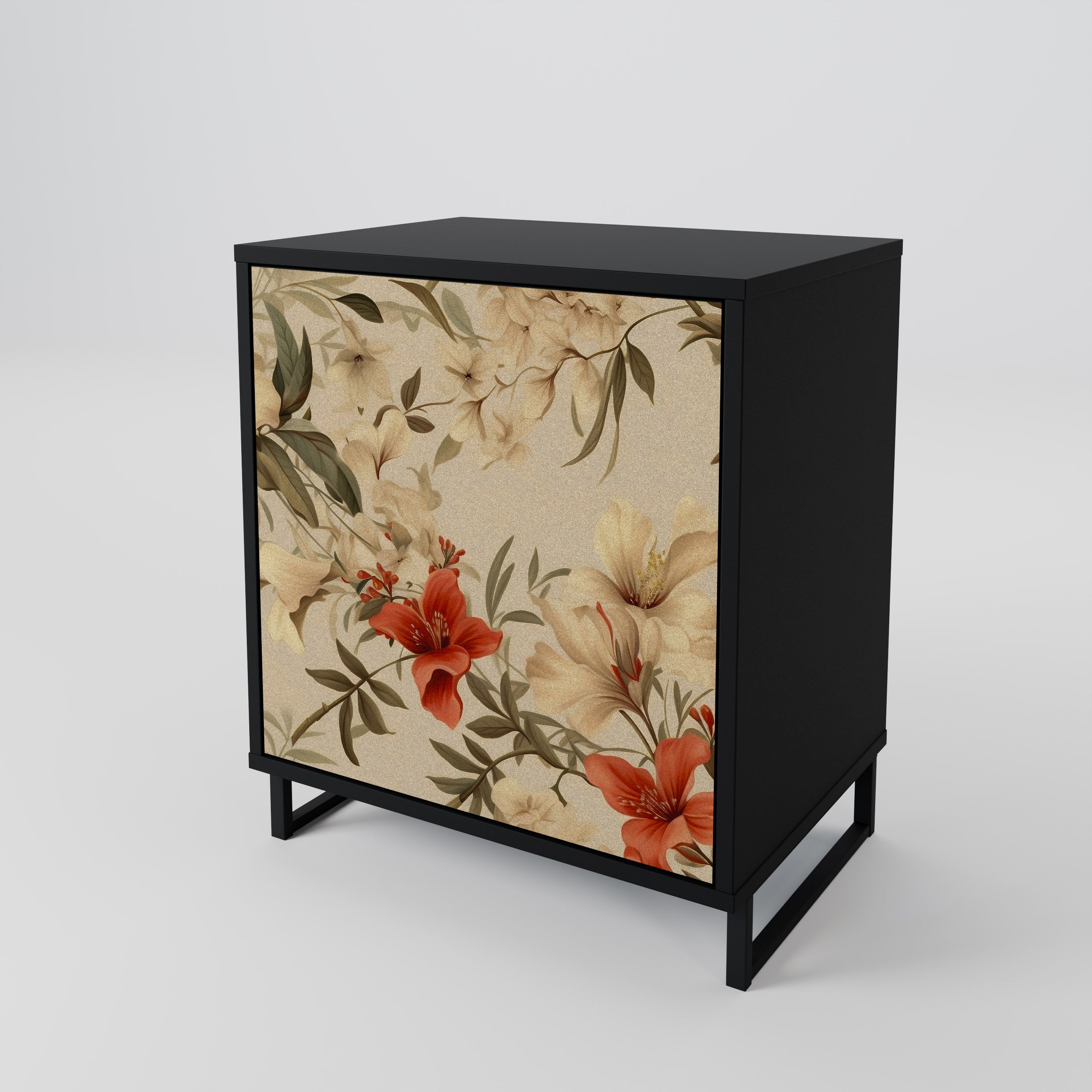 BLOOMING HARMONY Sideboard mit 1 Tür in Schwarz