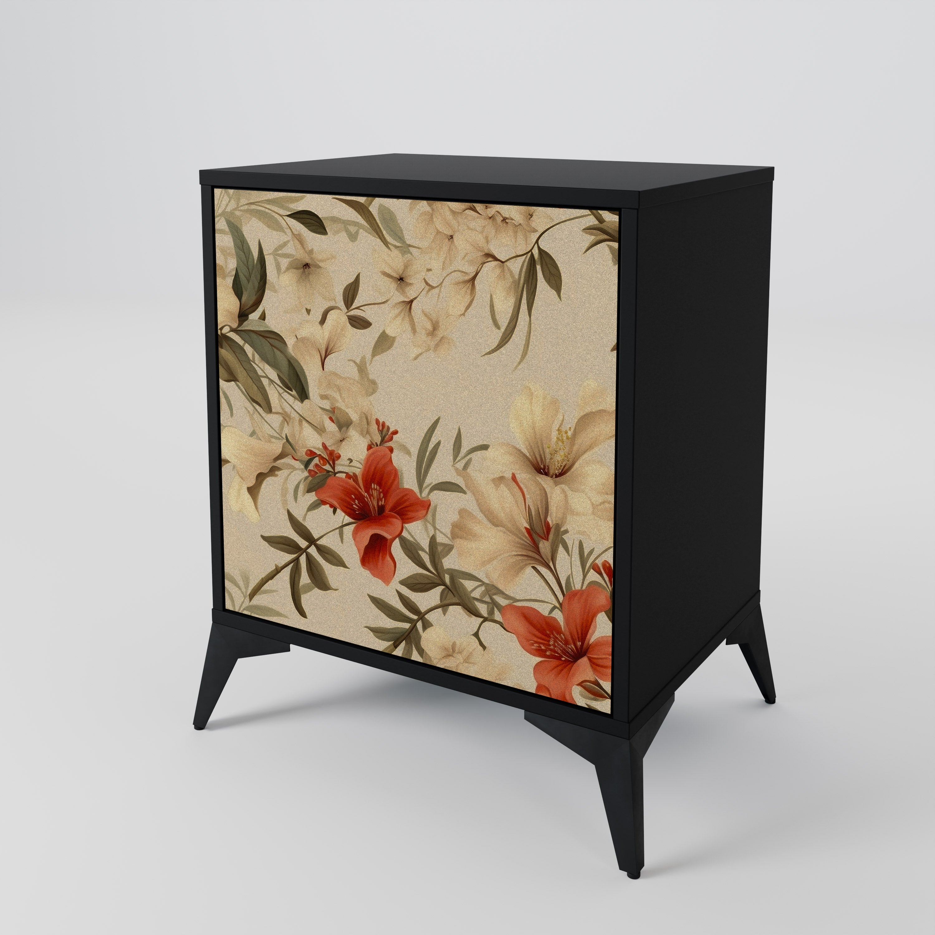 BLOOMING HARMONY Sideboard mit 1 Tür in Schwarz