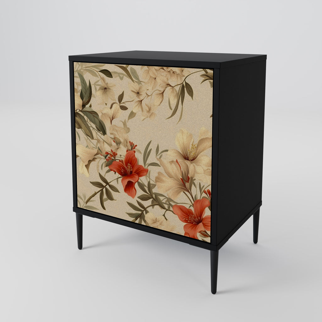 BLOOMING HARMONY Sideboard mit 1 Tür in Schwarz