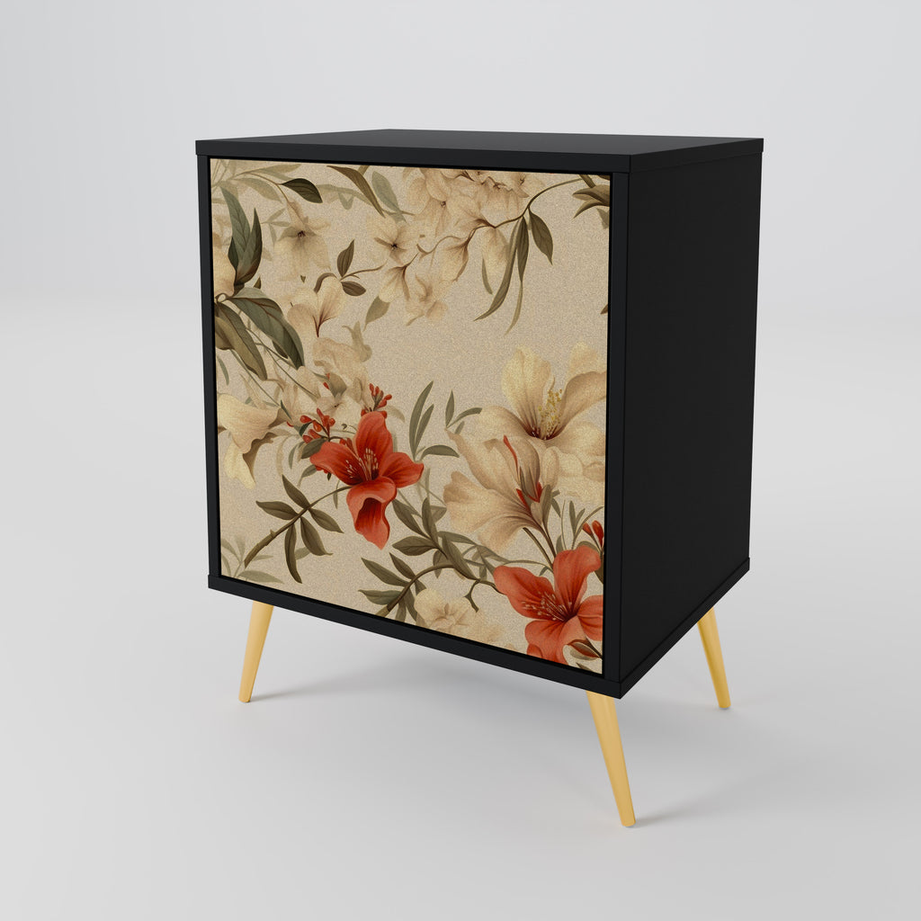 BLOOMING HARMONY Sideboard mit 1 Tür in Schwarz