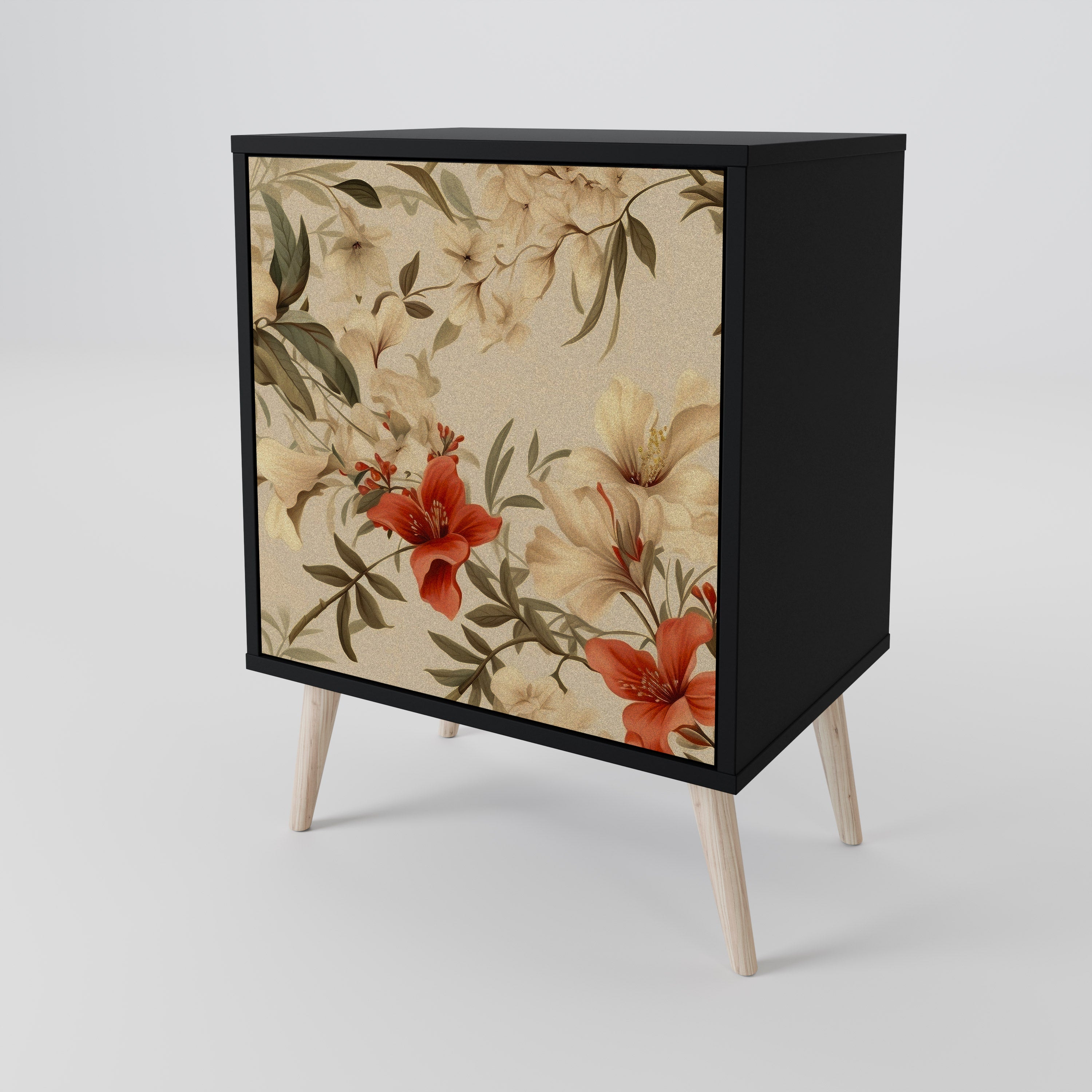 BLOOMING HARMONY Sideboard mit 1 Tür in Schwarz