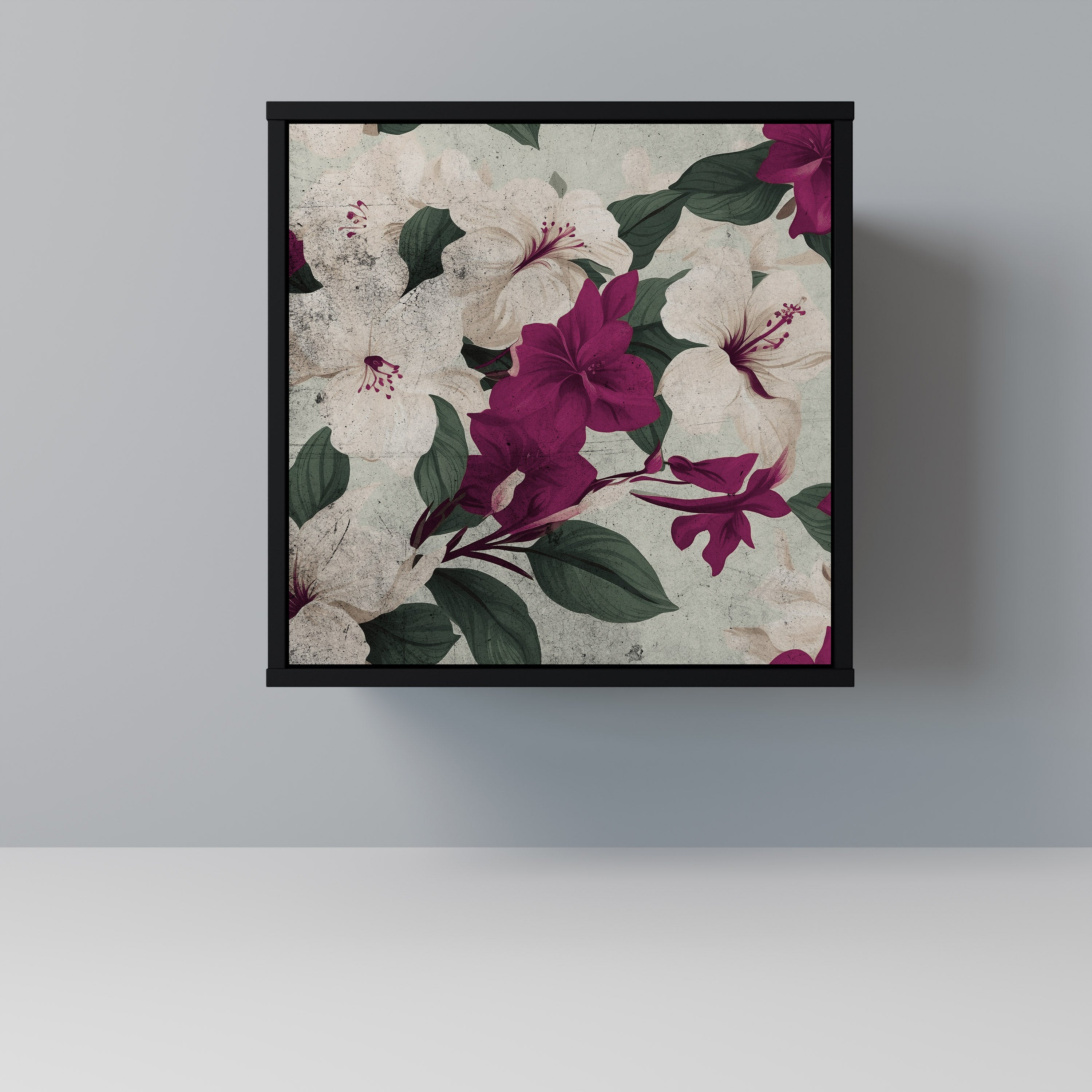 FLOWERET DREAM Sideboard mit 1 Tür in Schwarz