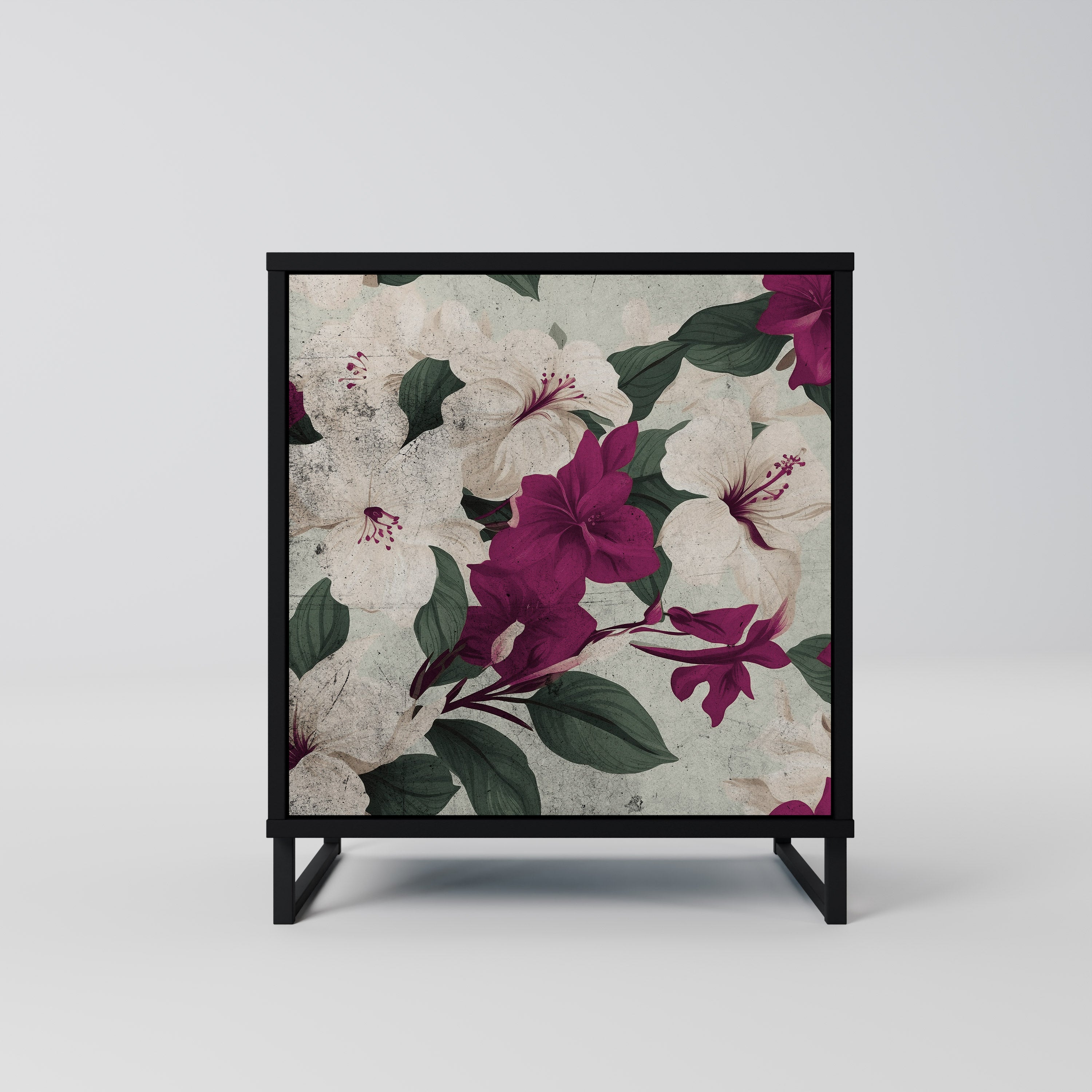 FLOWERET DREAM Sideboard mit 1 Tür in Schwarz