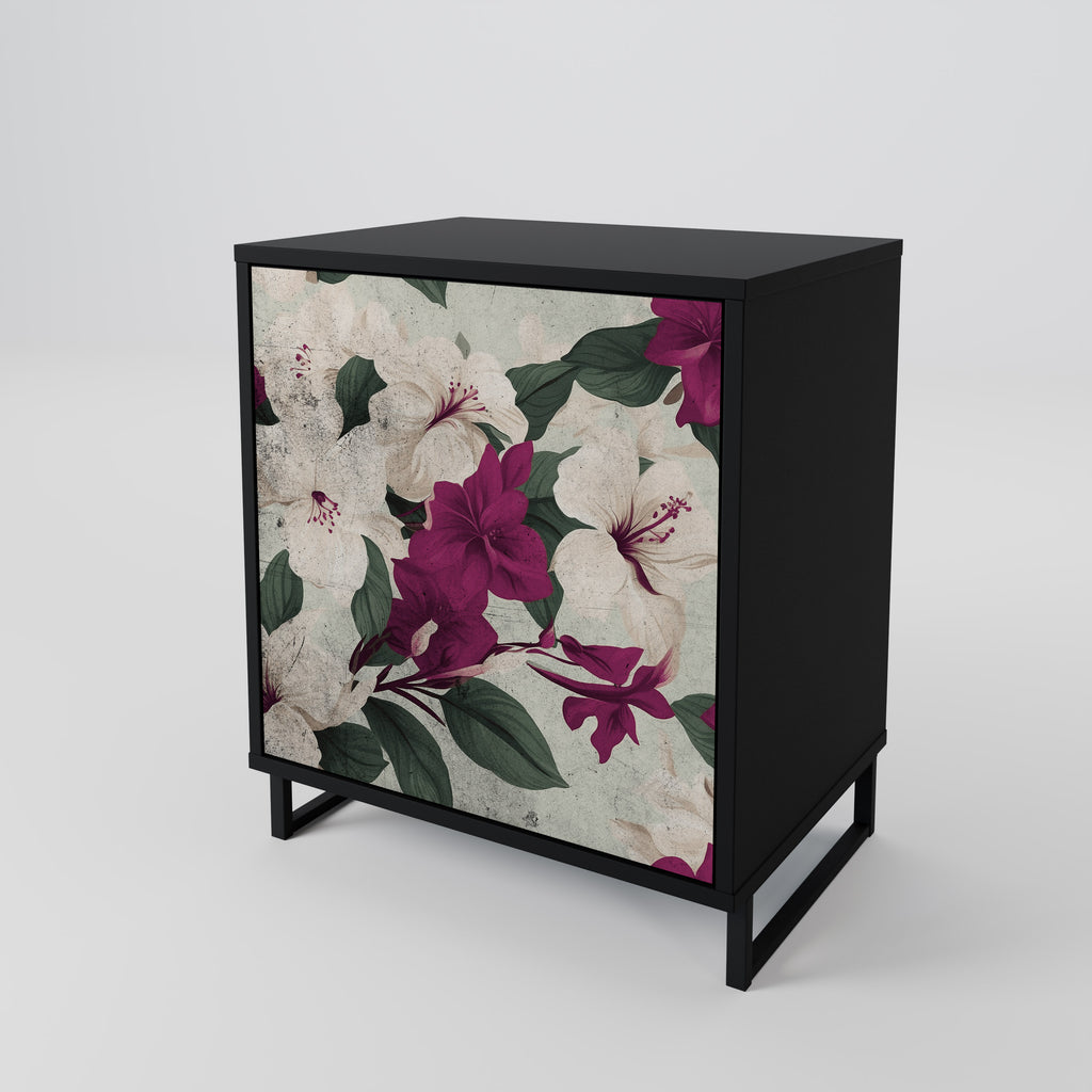 FLOWERET DREAM Sideboard mit 1 Tür in Schwarz