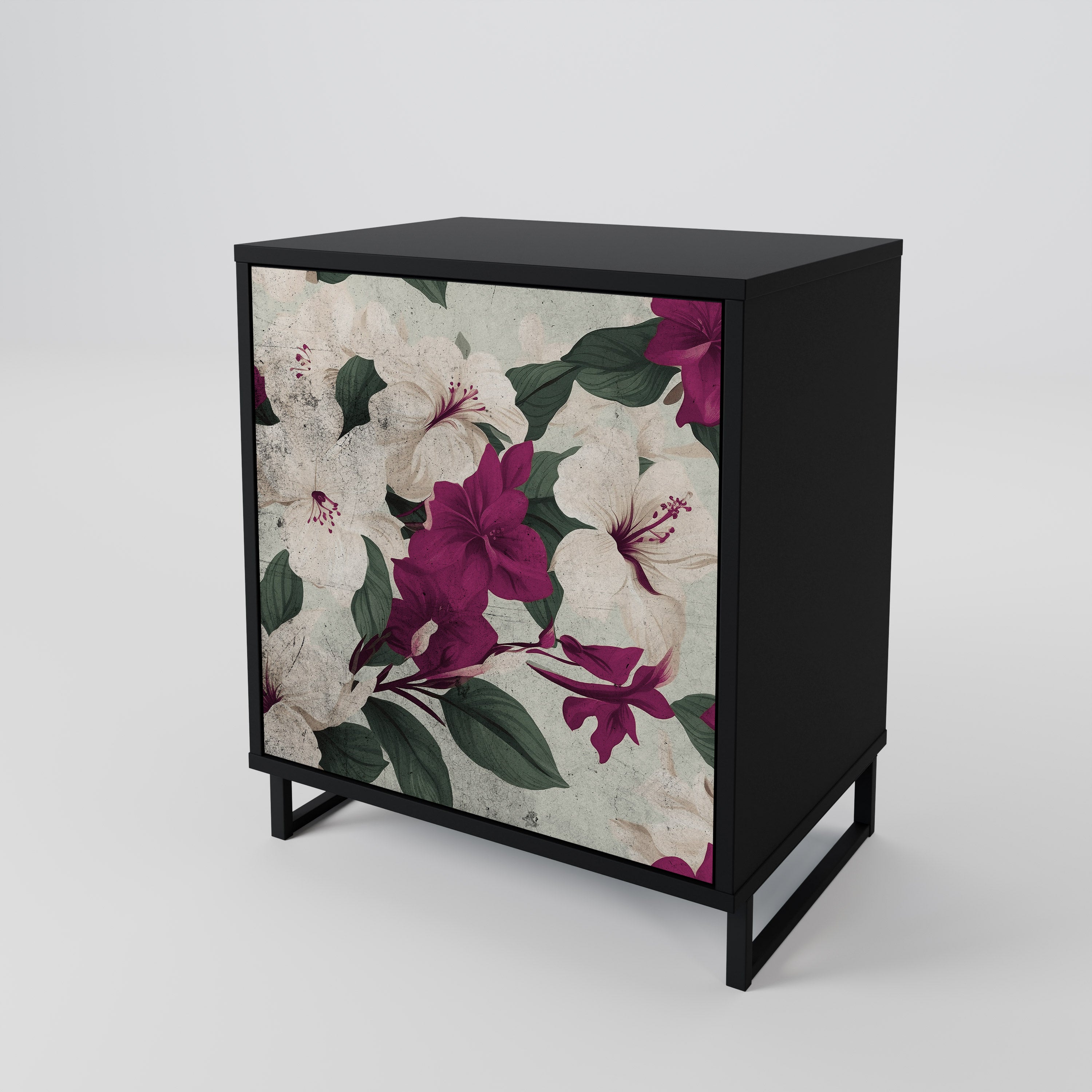 FLOWERET DREAM Sideboard mit 1 Tür in Schwarz