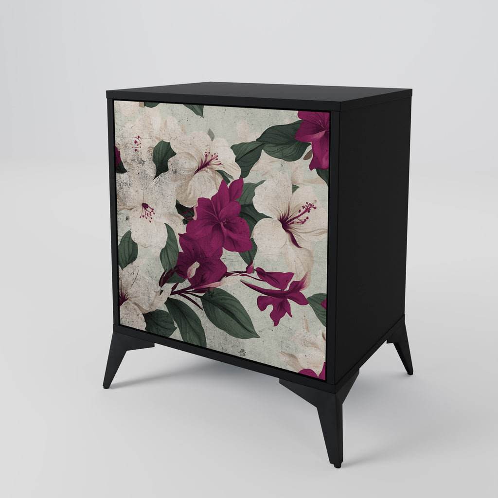 FLOWERET DREAM Sideboard mit 1 Tür in Schwarz