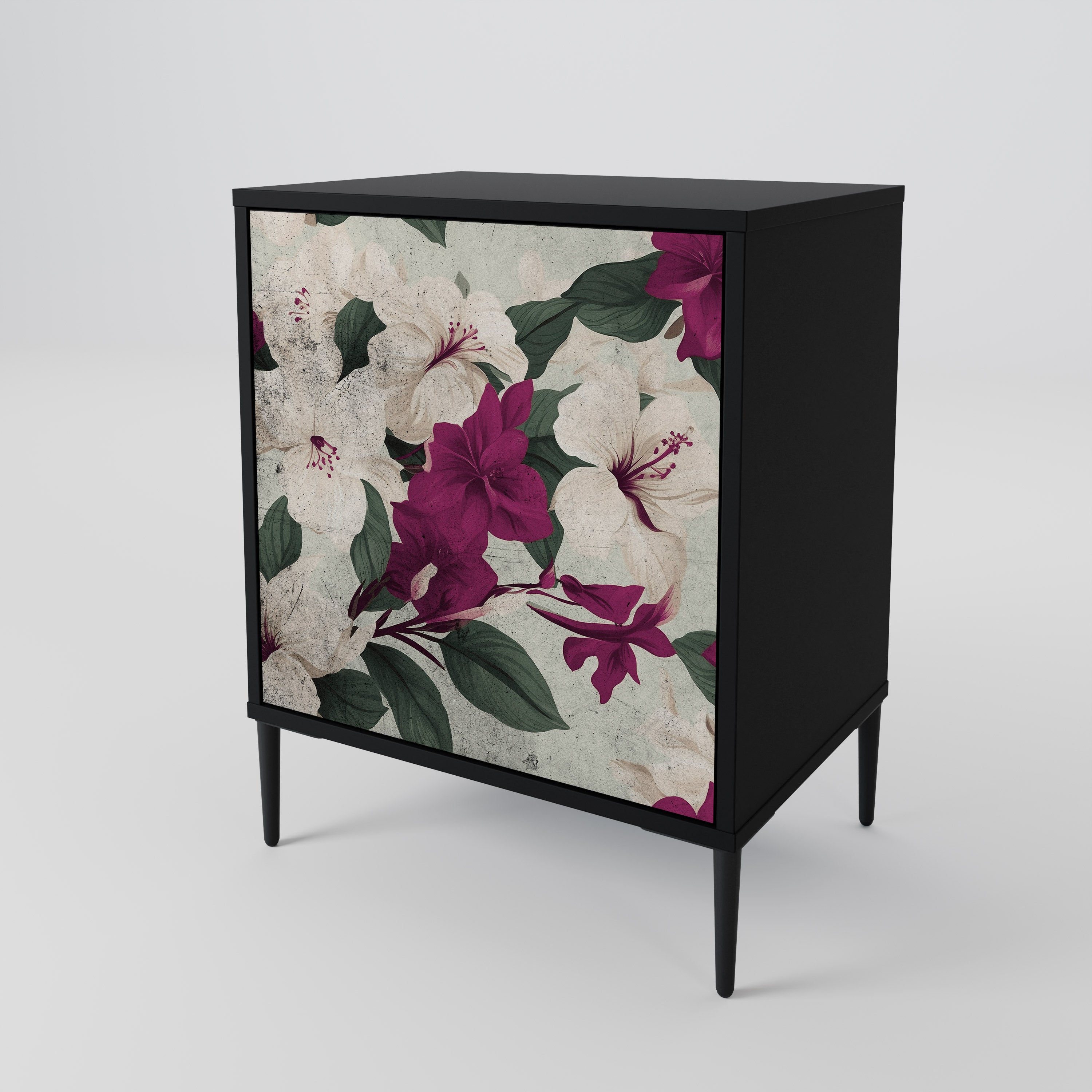 FLOWERET DREAM Sideboard mit 1 Tür in Schwarz