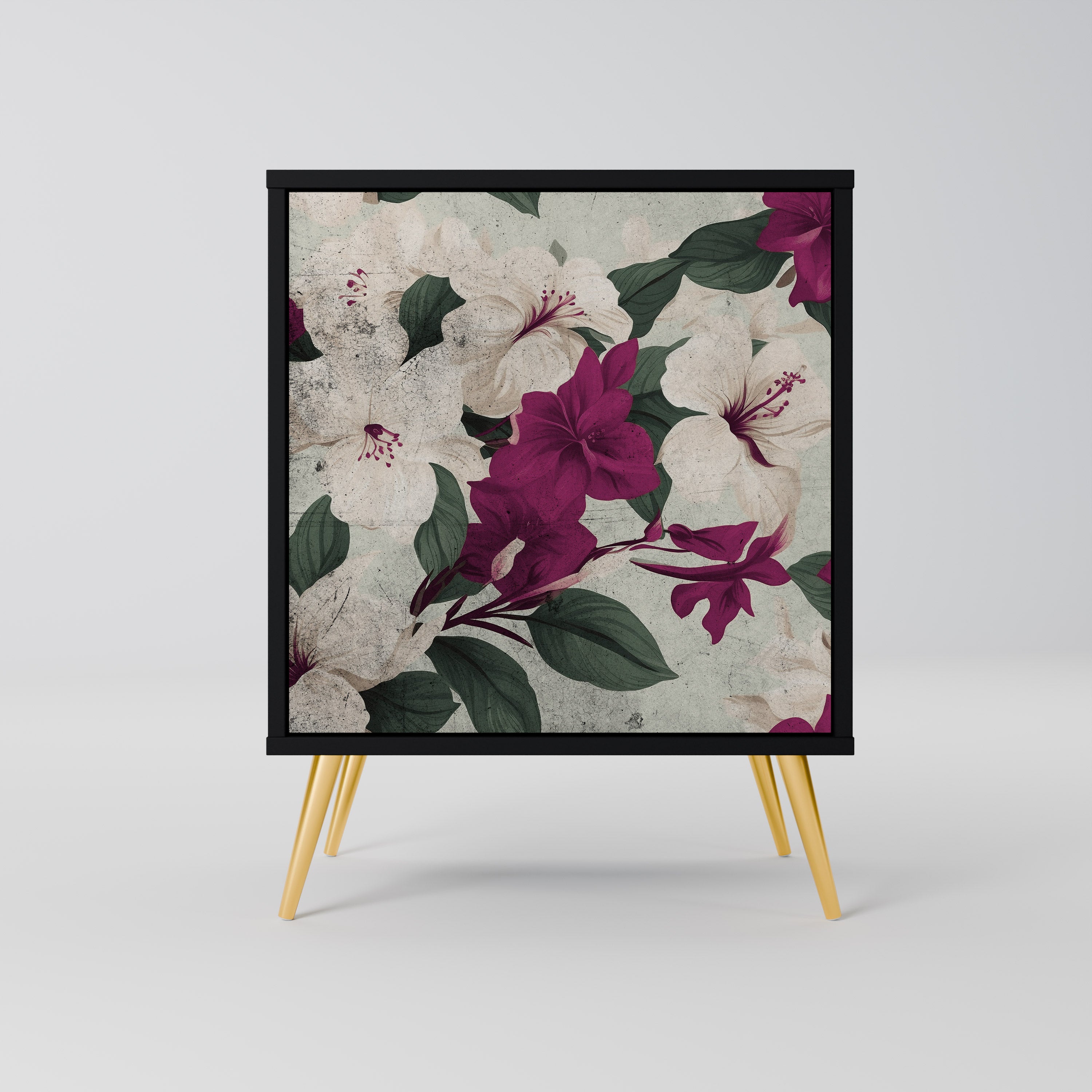 FLOWERET DREAM Sideboard mit 1 Tür in Schwarz