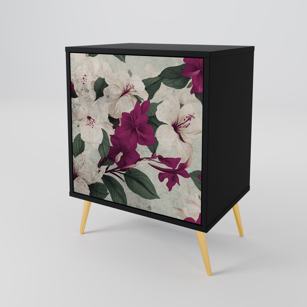 FLOWERET DREAM Sideboard mit 1 Tür in Schwarz