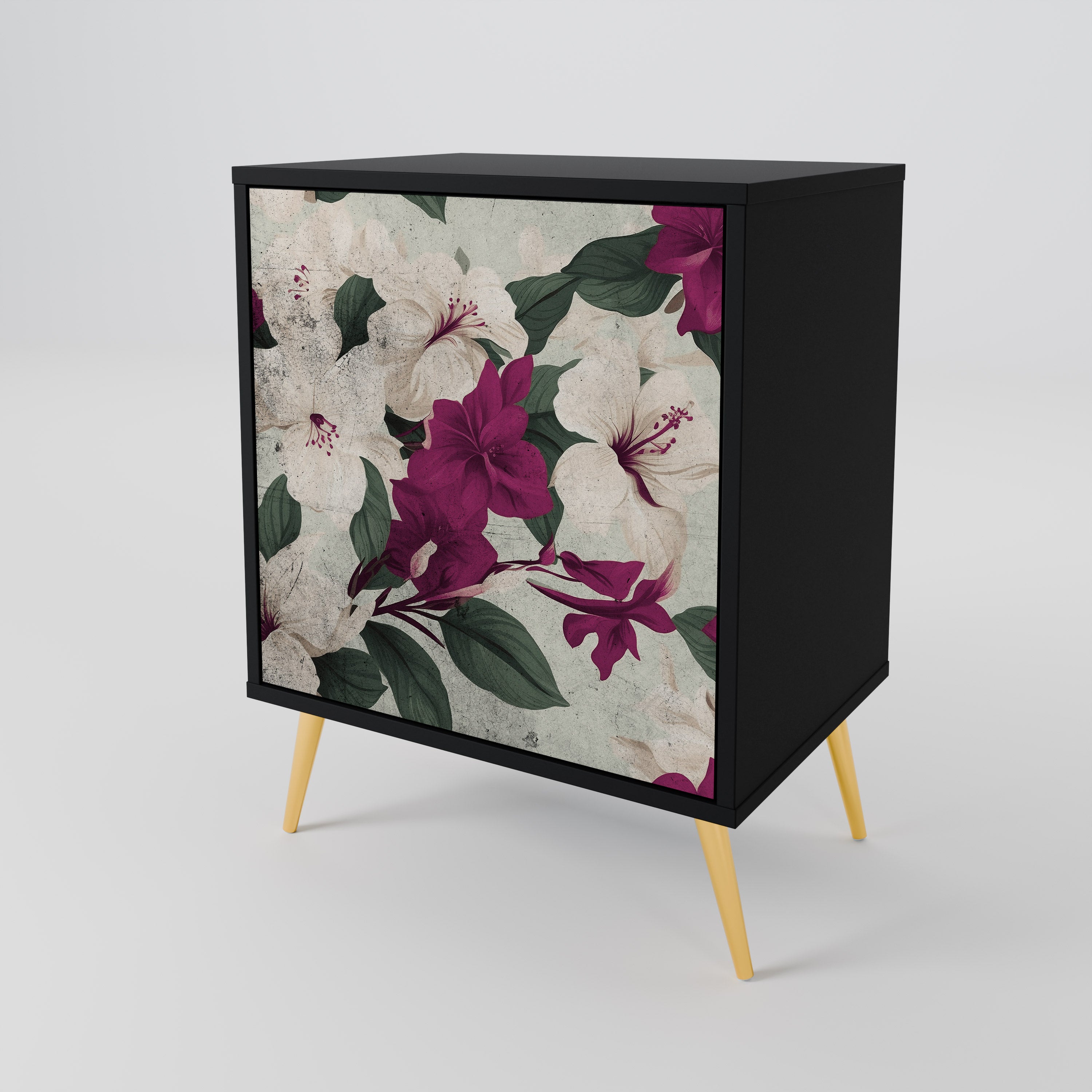 FLOWERET DREAM Sideboard mit 1 Tür in Schwarz
