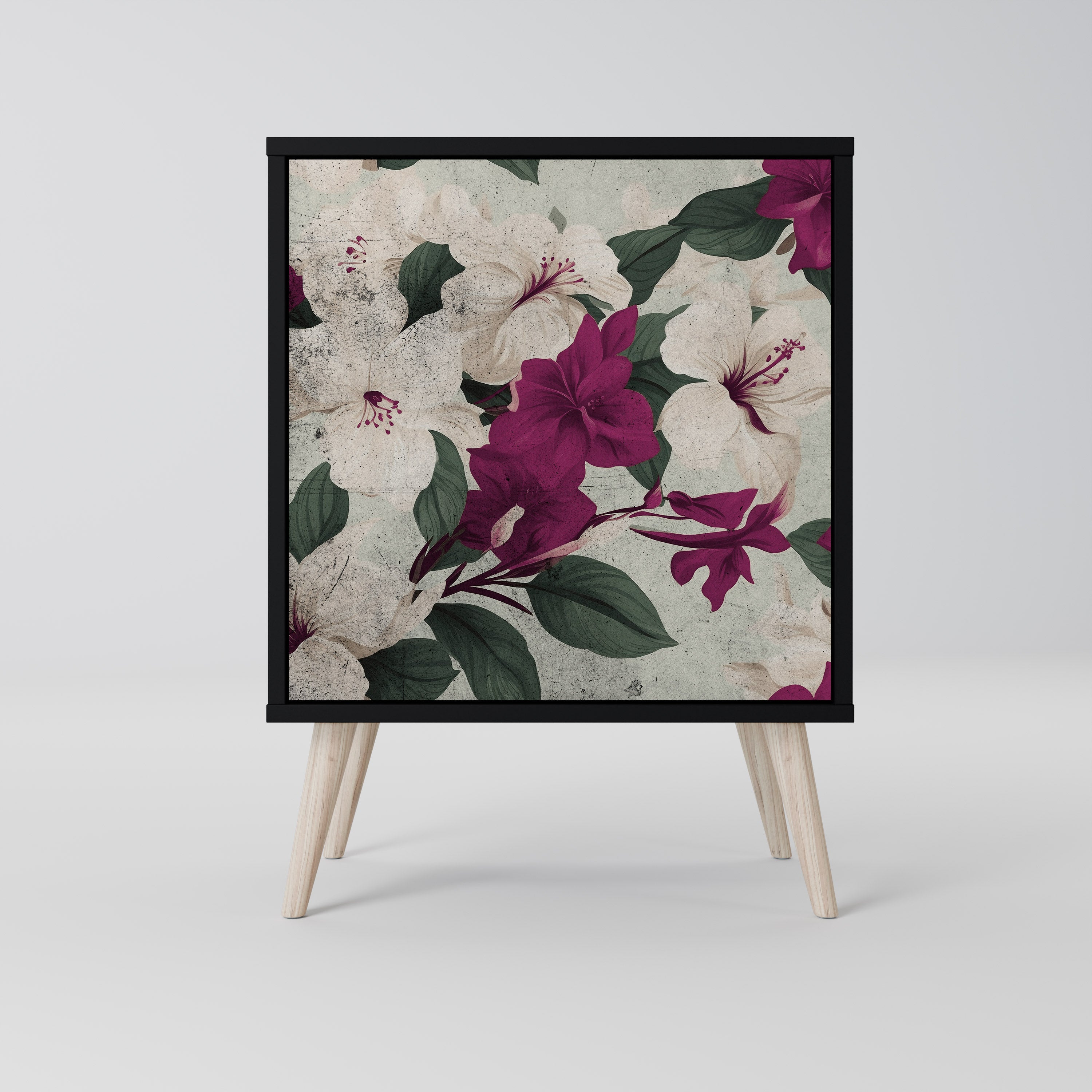 FLOWERET DREAM Sideboard mit 1 Tür in Schwarz