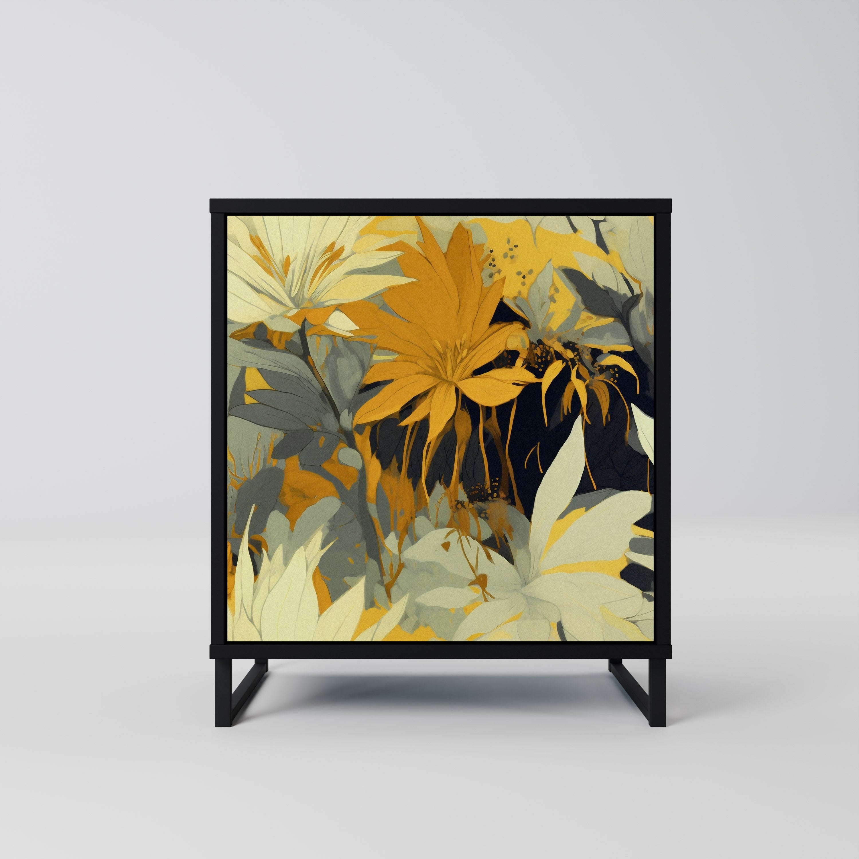 SUNKISSED LILY Sideboard mit 1 Tür in Schwarz