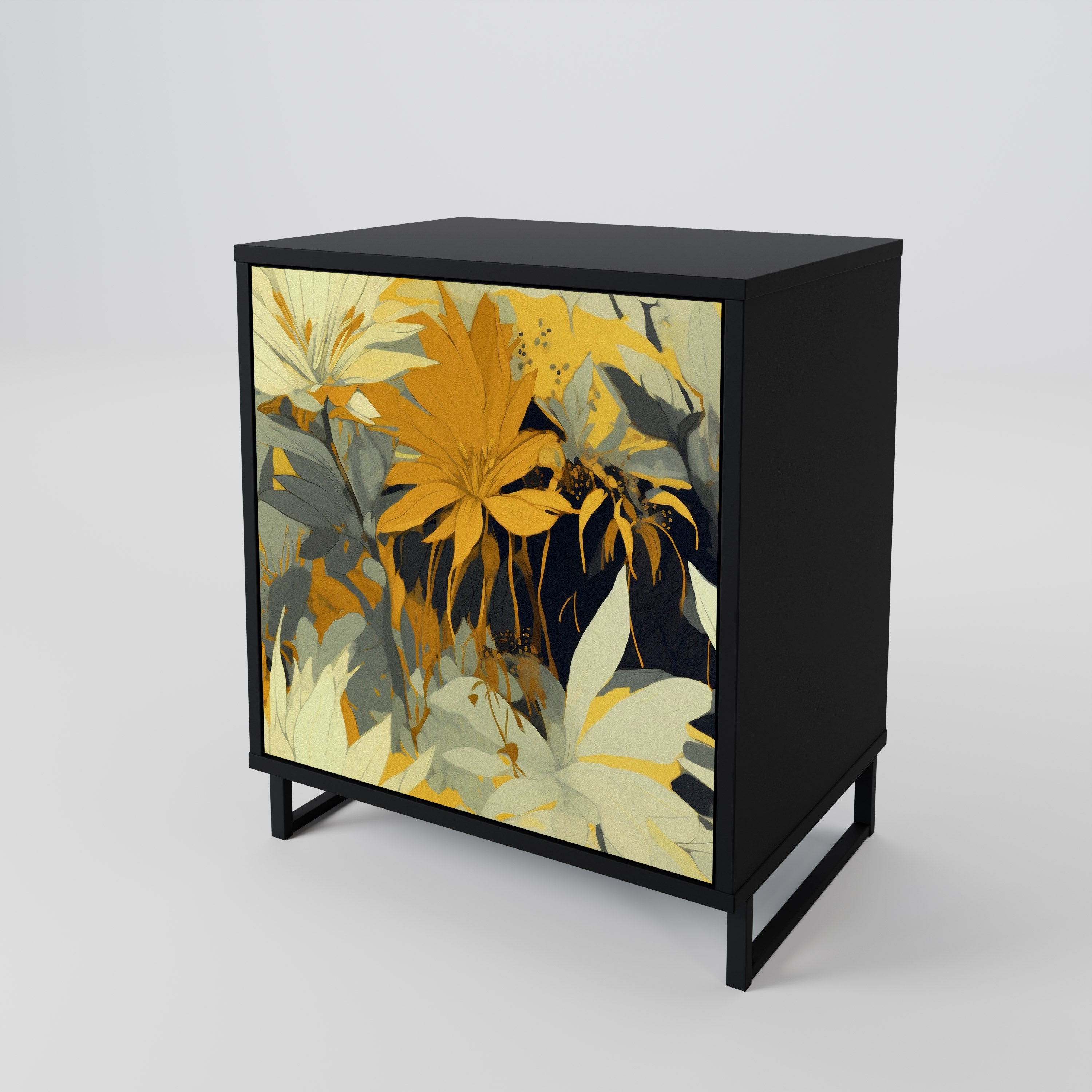 SUNKISSED LILY Sideboard mit 1 Tür in Schwarz