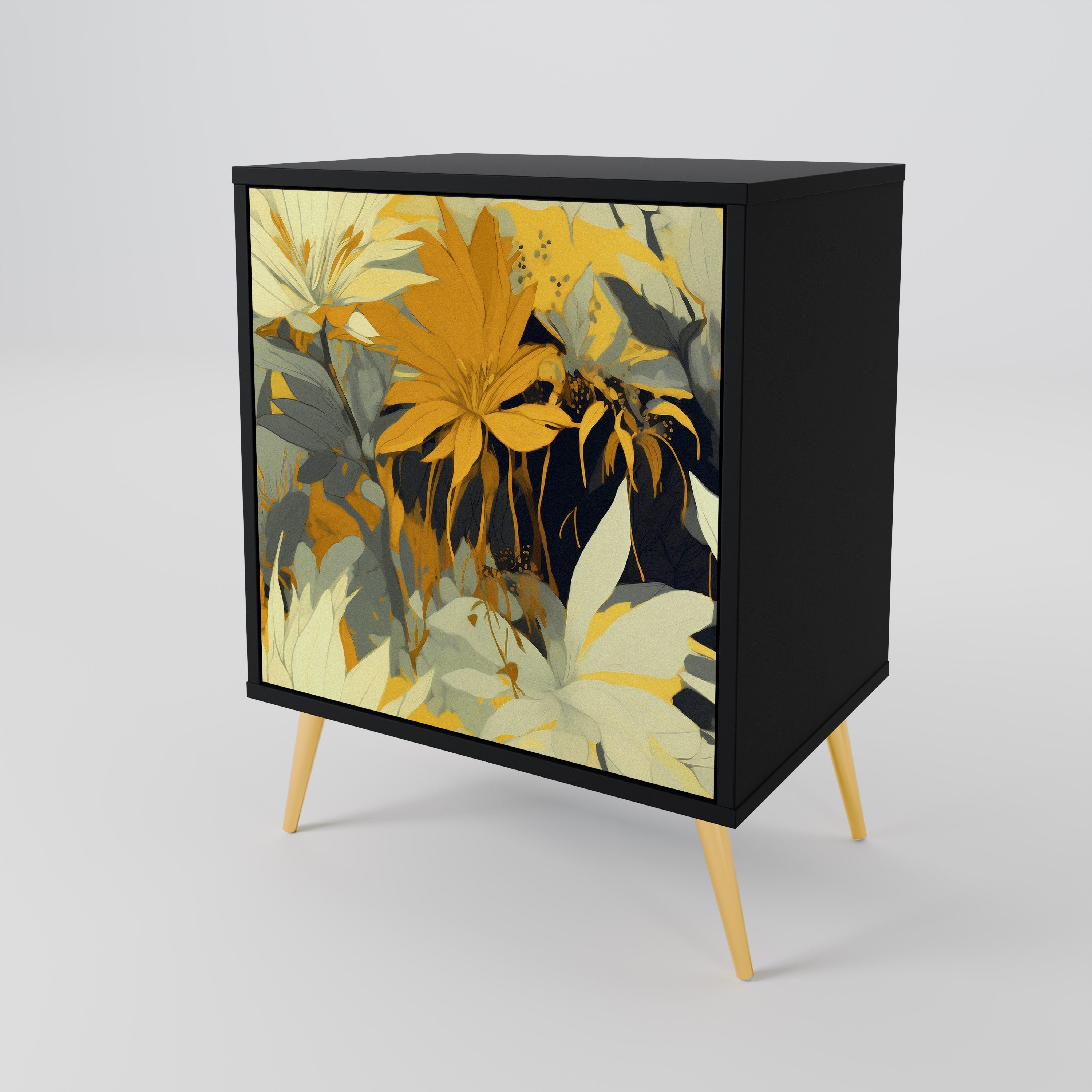 SUNKISSED LILY Sideboard mit 1 Tür in Schwarz