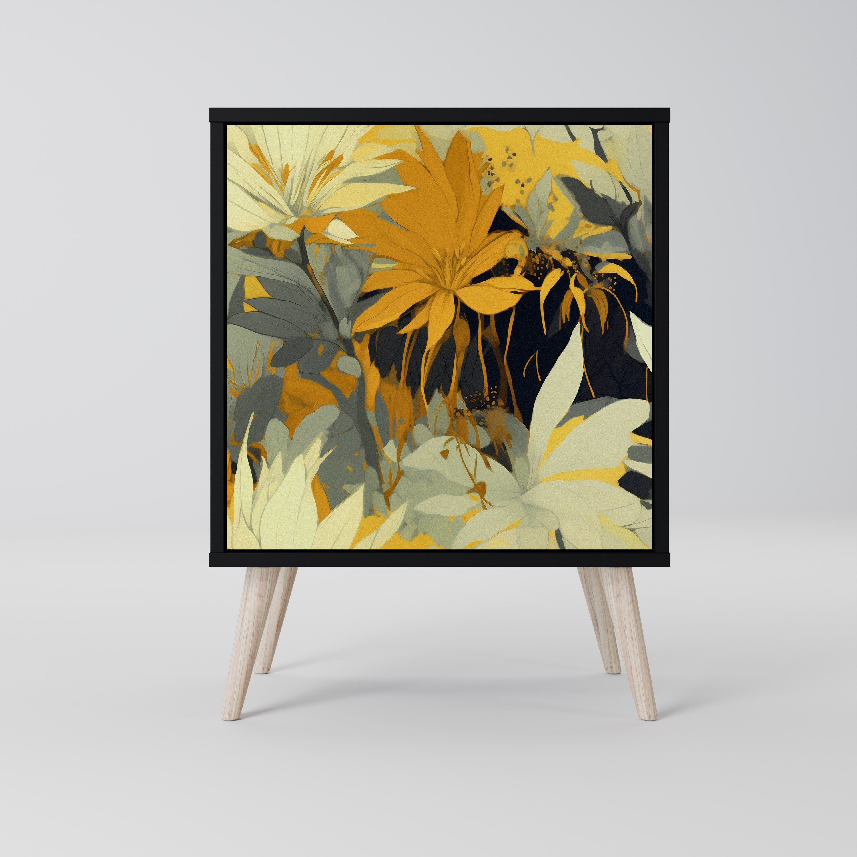 SUNKISSED LILY Sideboard mit 1 Tür in Schwarz