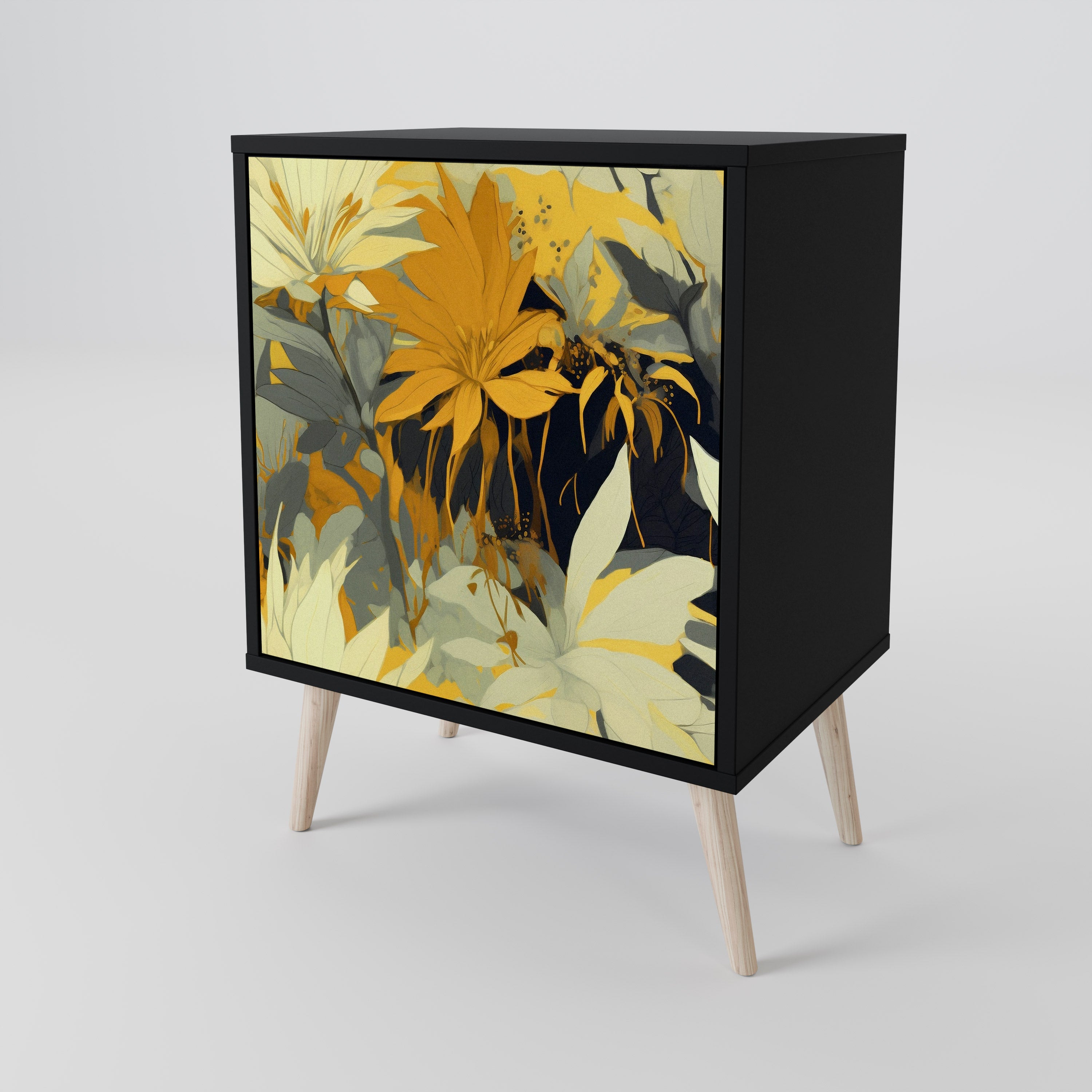 SUNKISSED LILY Sideboard mit 1 Tür in Schwarz