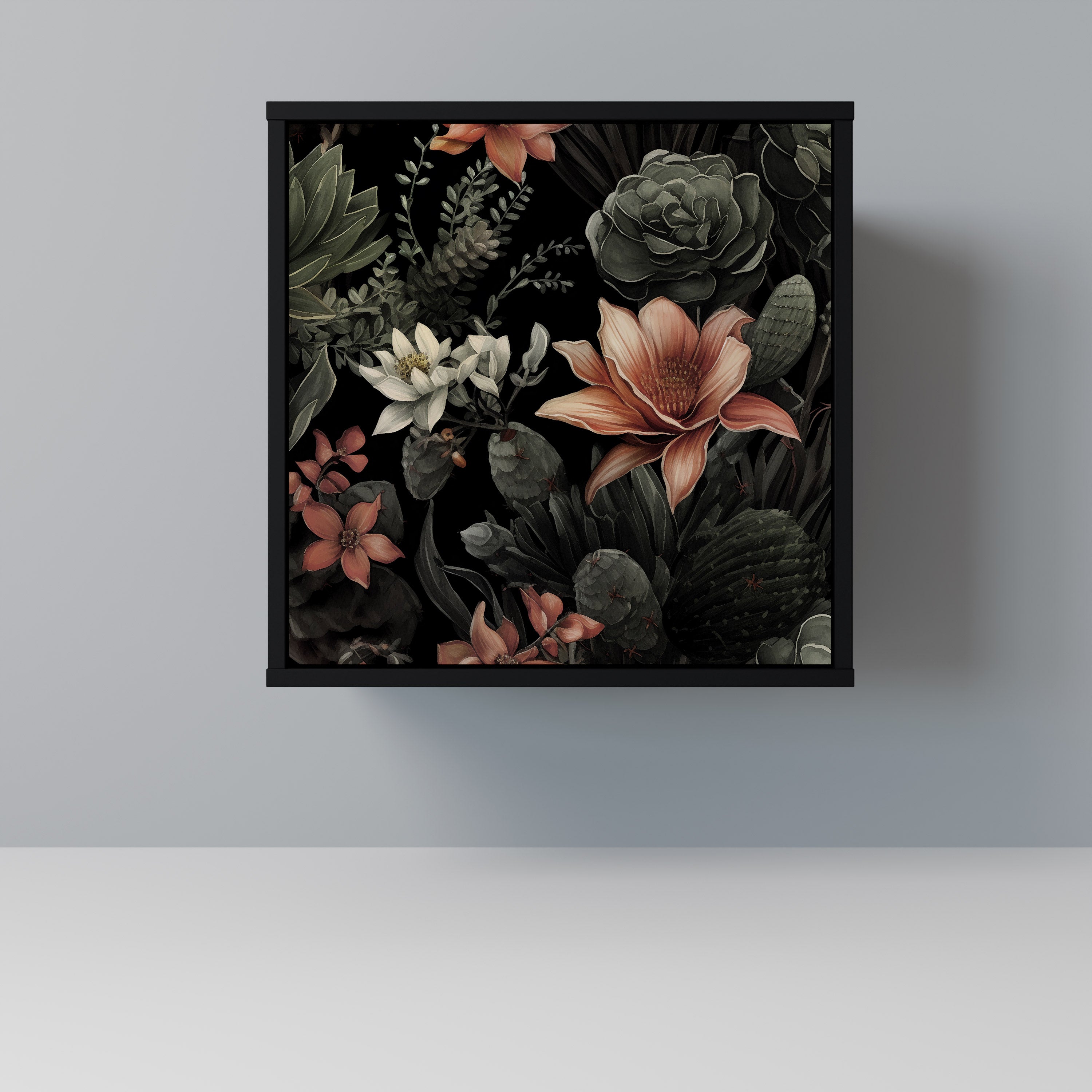 SECRET VERDURE Sideboard mit 1 Tür in Schwarz