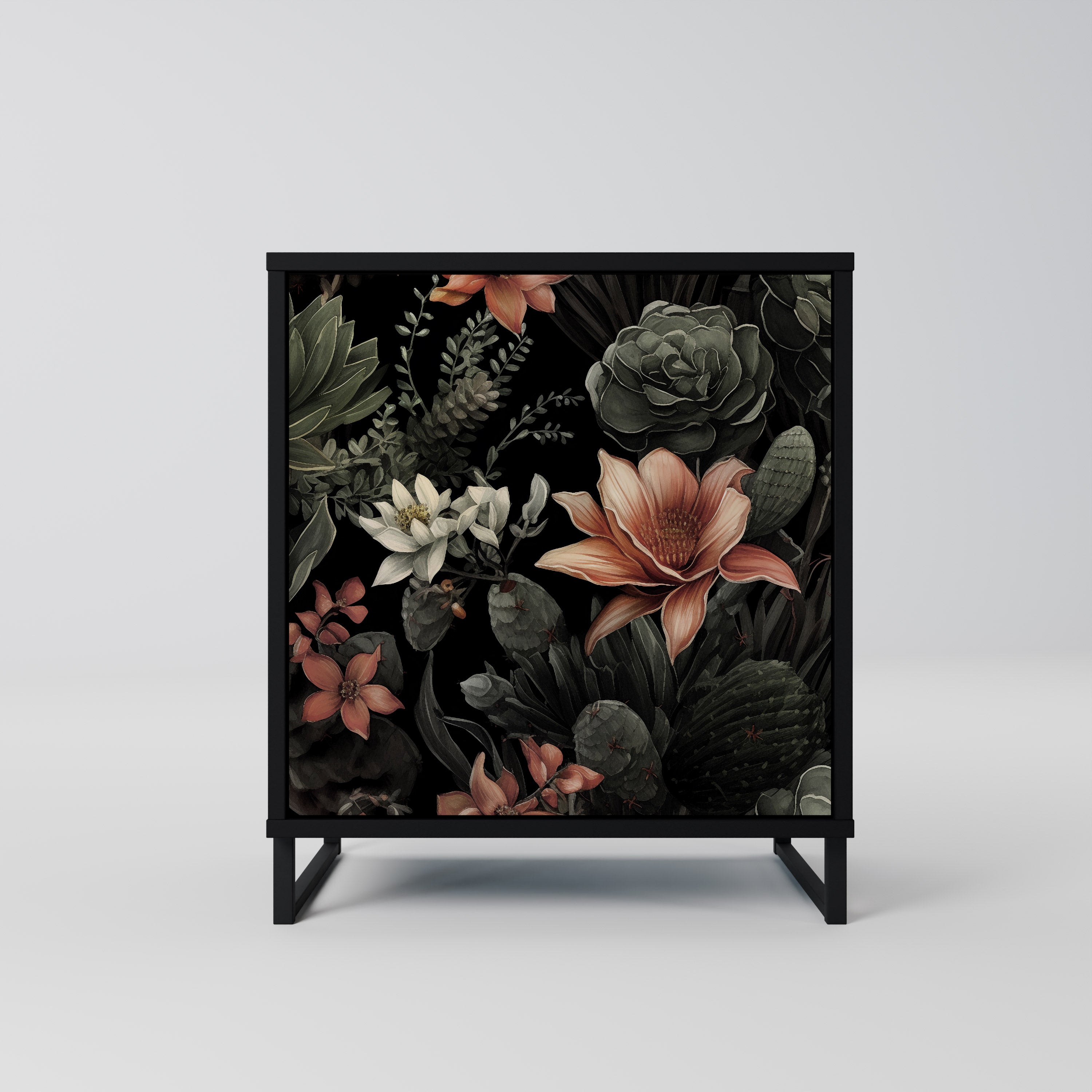 SECRET VERDURE Sideboard mit 1 Tür in Schwarz