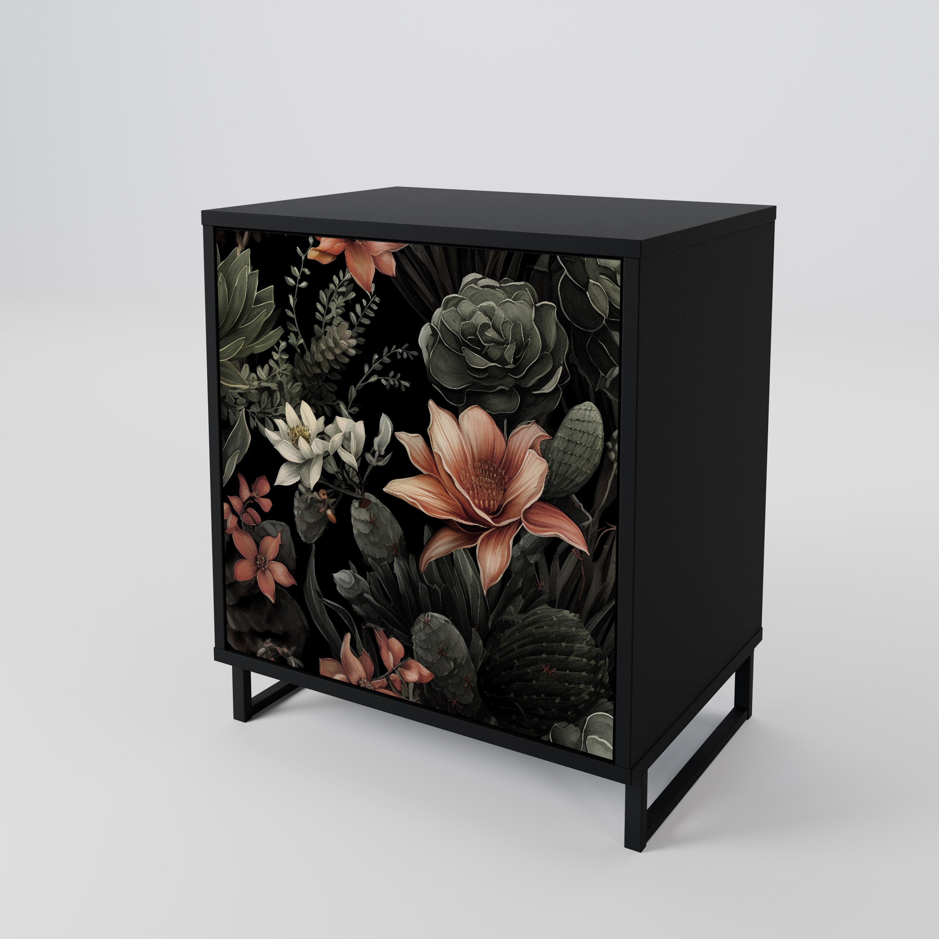 SECRET VERDURE Sideboard mit 1 Tür in Schwarz