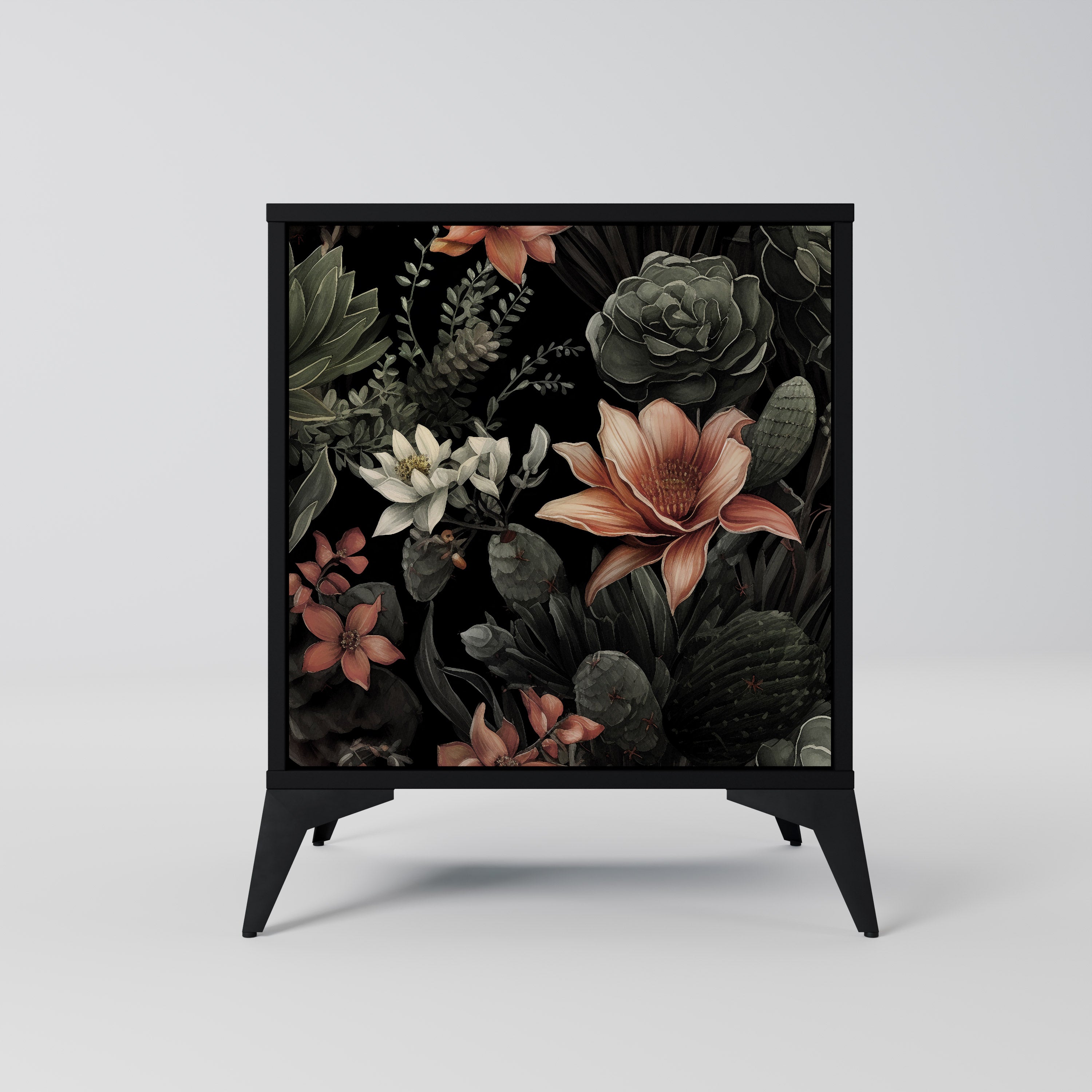 SECRET VERDURE Sideboard mit 1 Tür in Schwarz