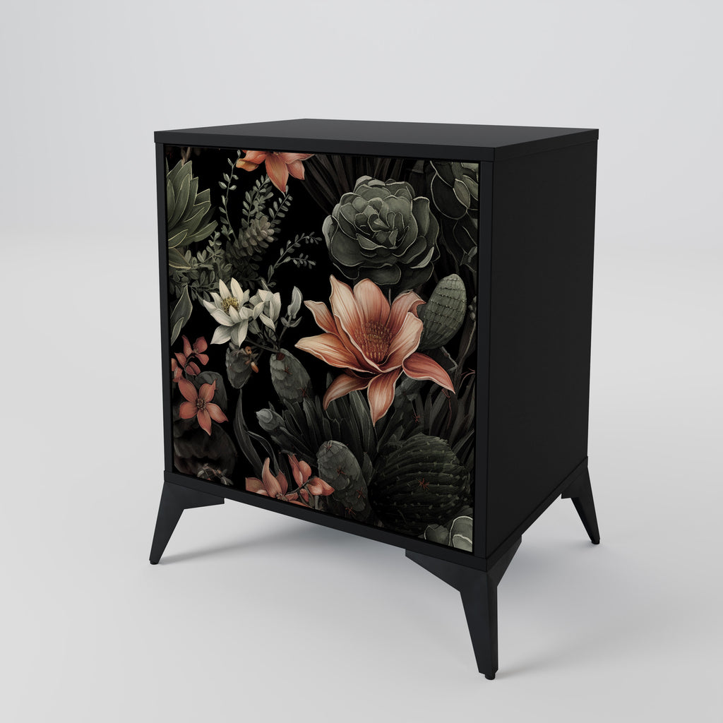 SECRET VERDURE Sideboard mit 1 Tür in Schwarz