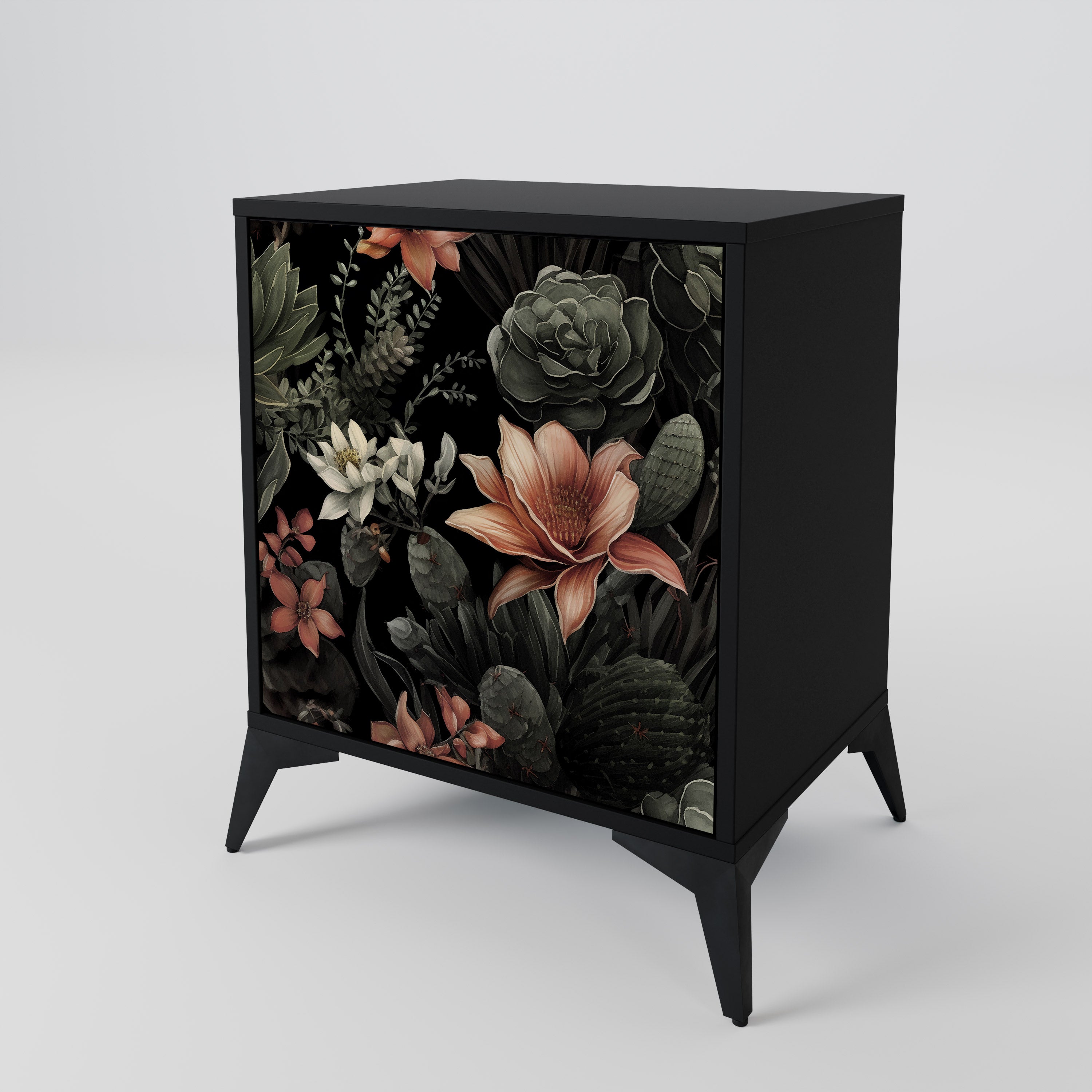 SECRET VERDURE Sideboard mit 1 Tür in Schwarz