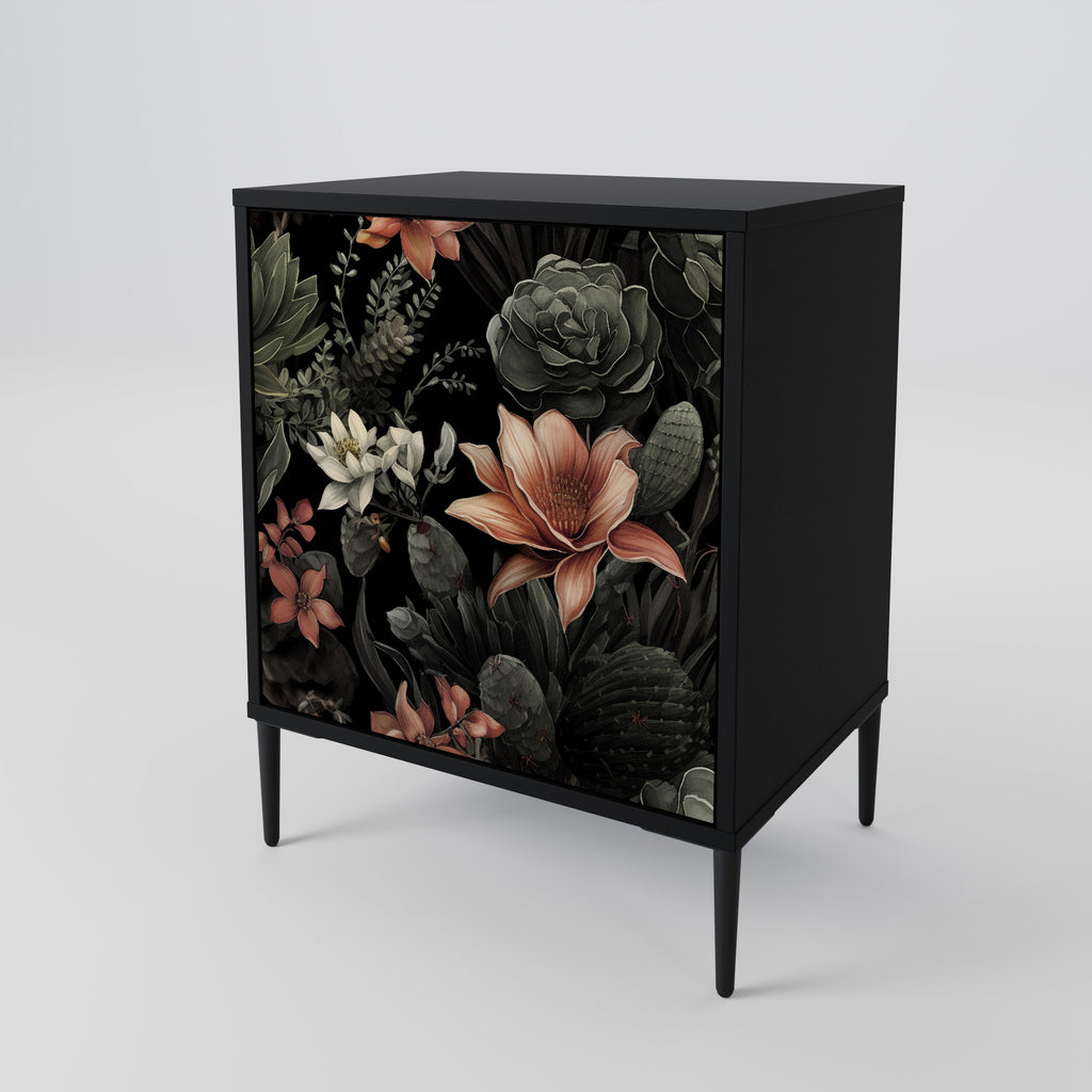 SECRET VERDURE Sideboard mit 1 Tür in Schwarz