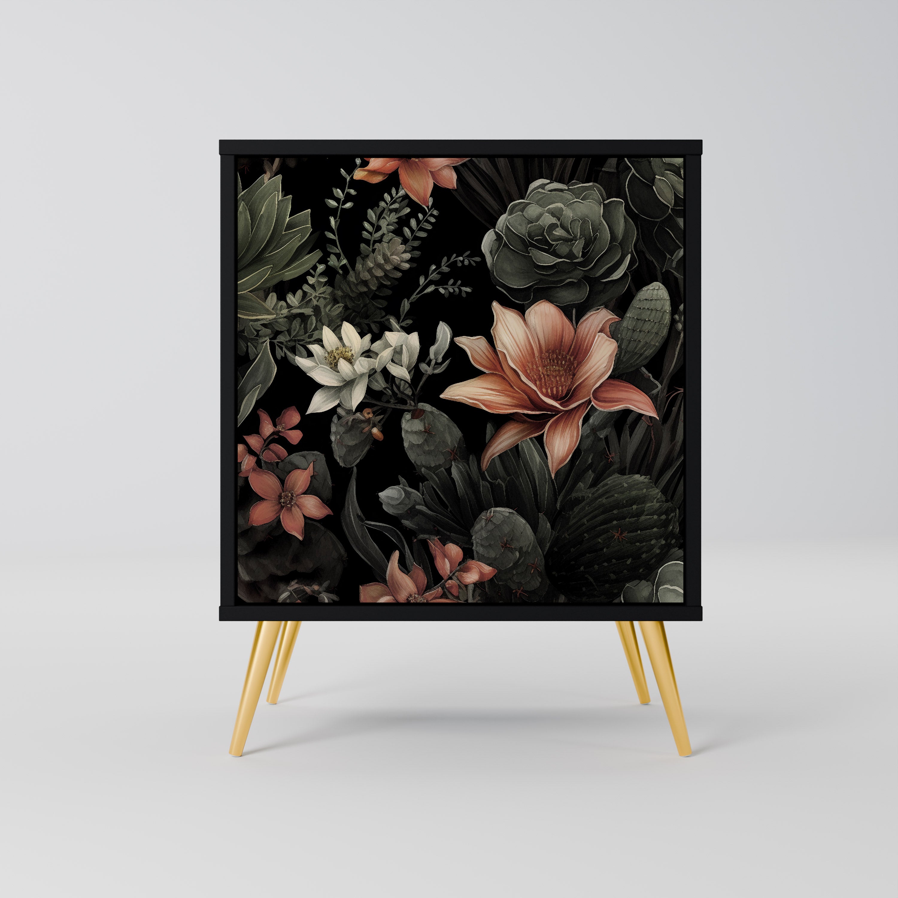 SECRET VERDURE Sideboard mit 1 Tür in Schwarz