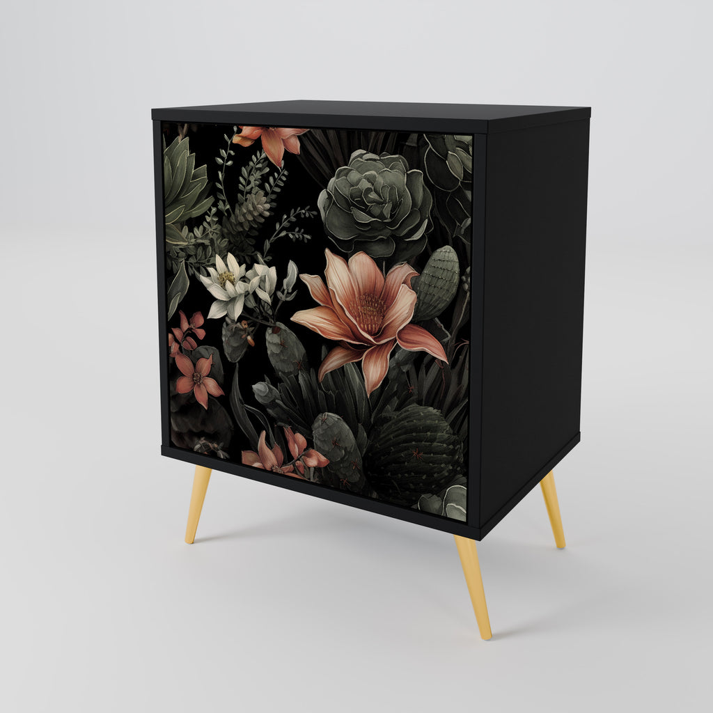 SECRET VERDURE Sideboard mit 1 Tür in Schwarz