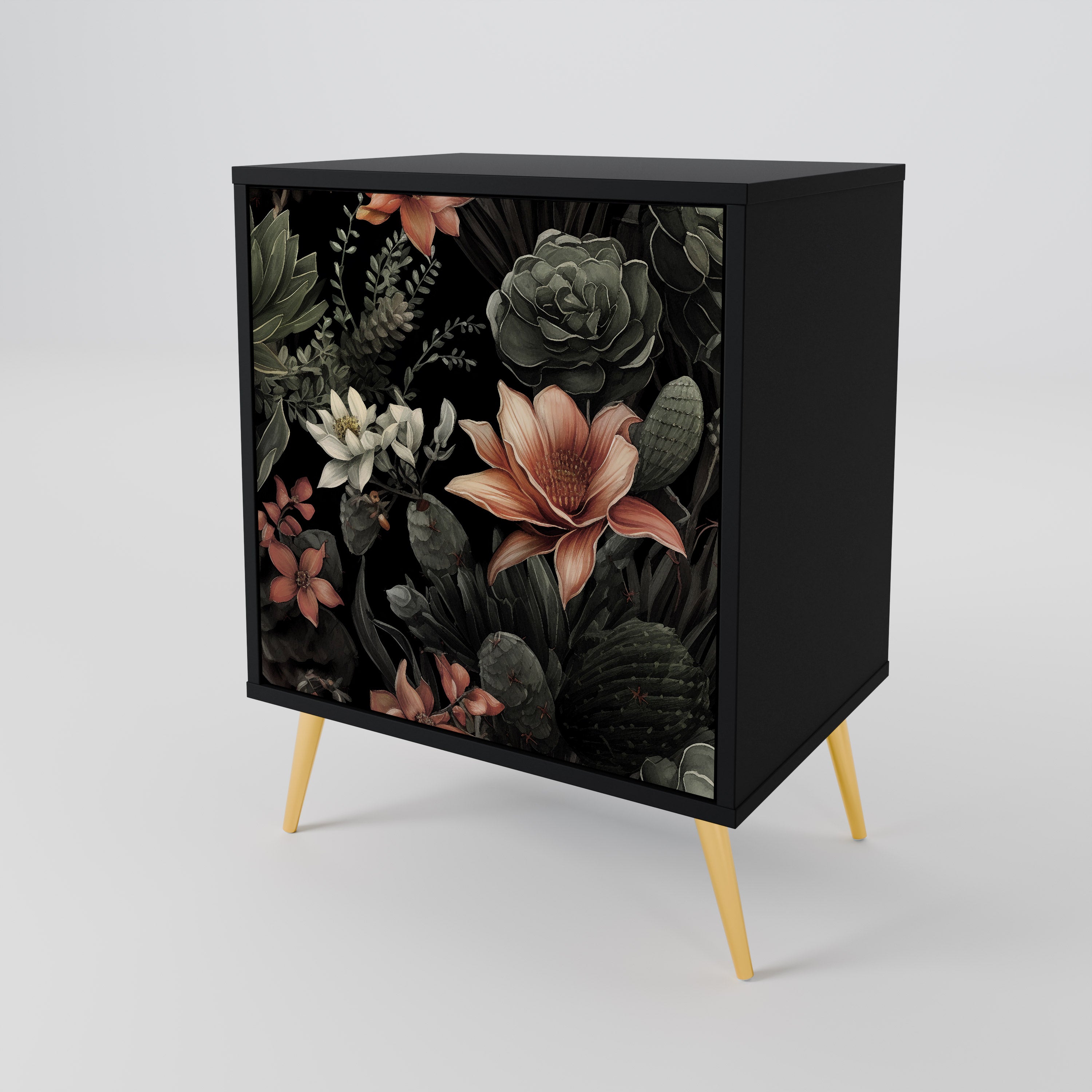 SECRET VERDURE Sideboard mit 1 Tür in Schwarz
