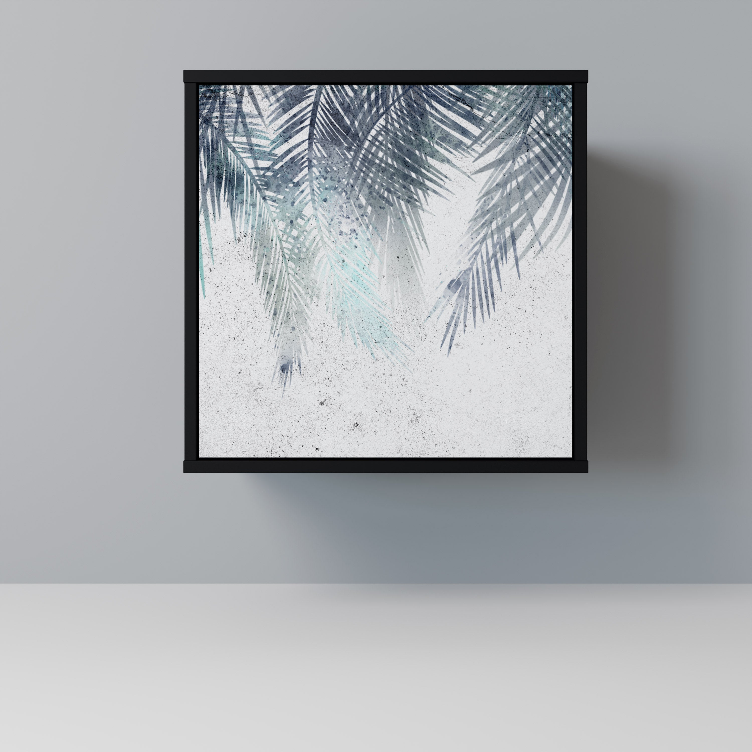 PALM VEIL Sideboard mit 1 Tür in Schwarz