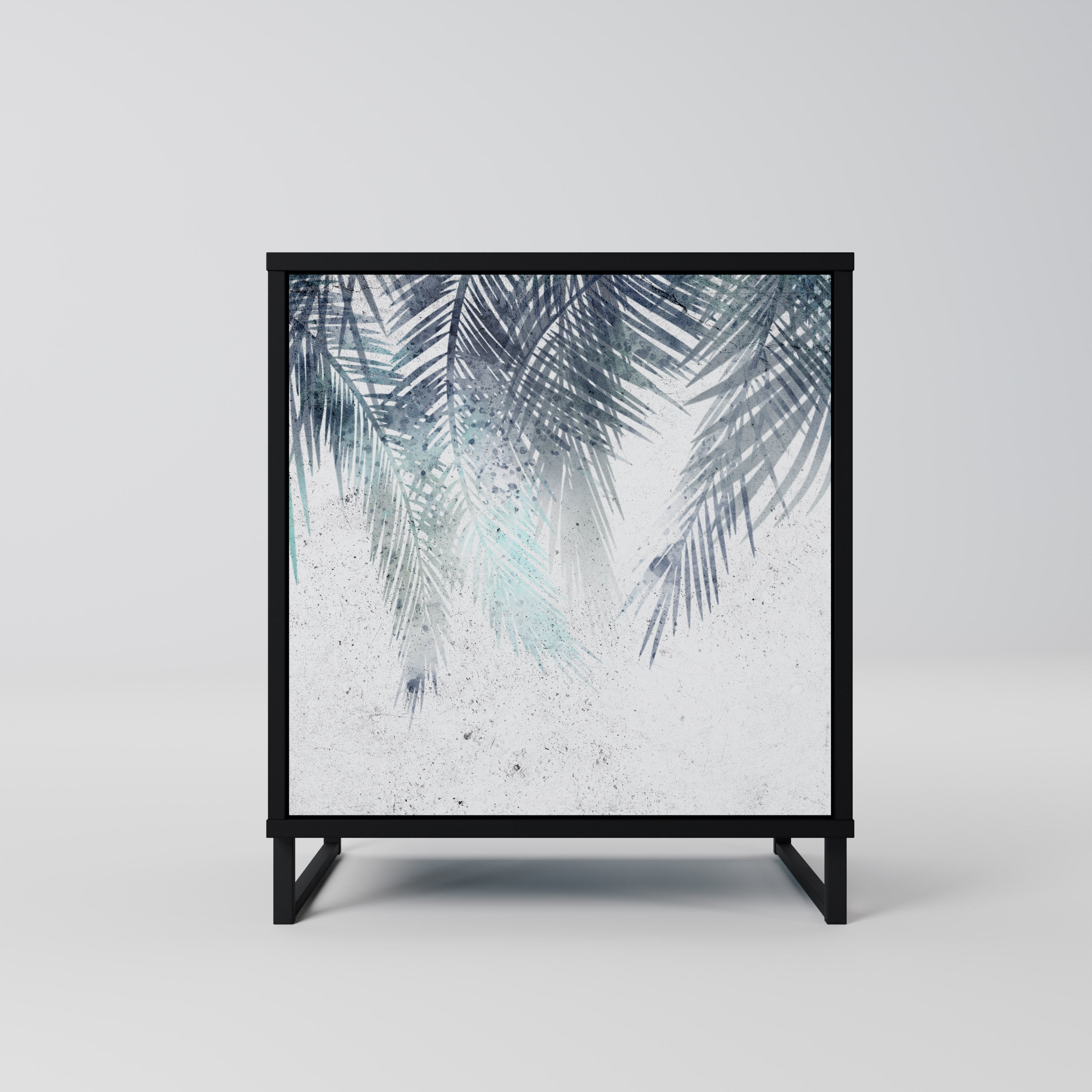 PALM VEIL Sideboard mit 1 Tür in Schwarz