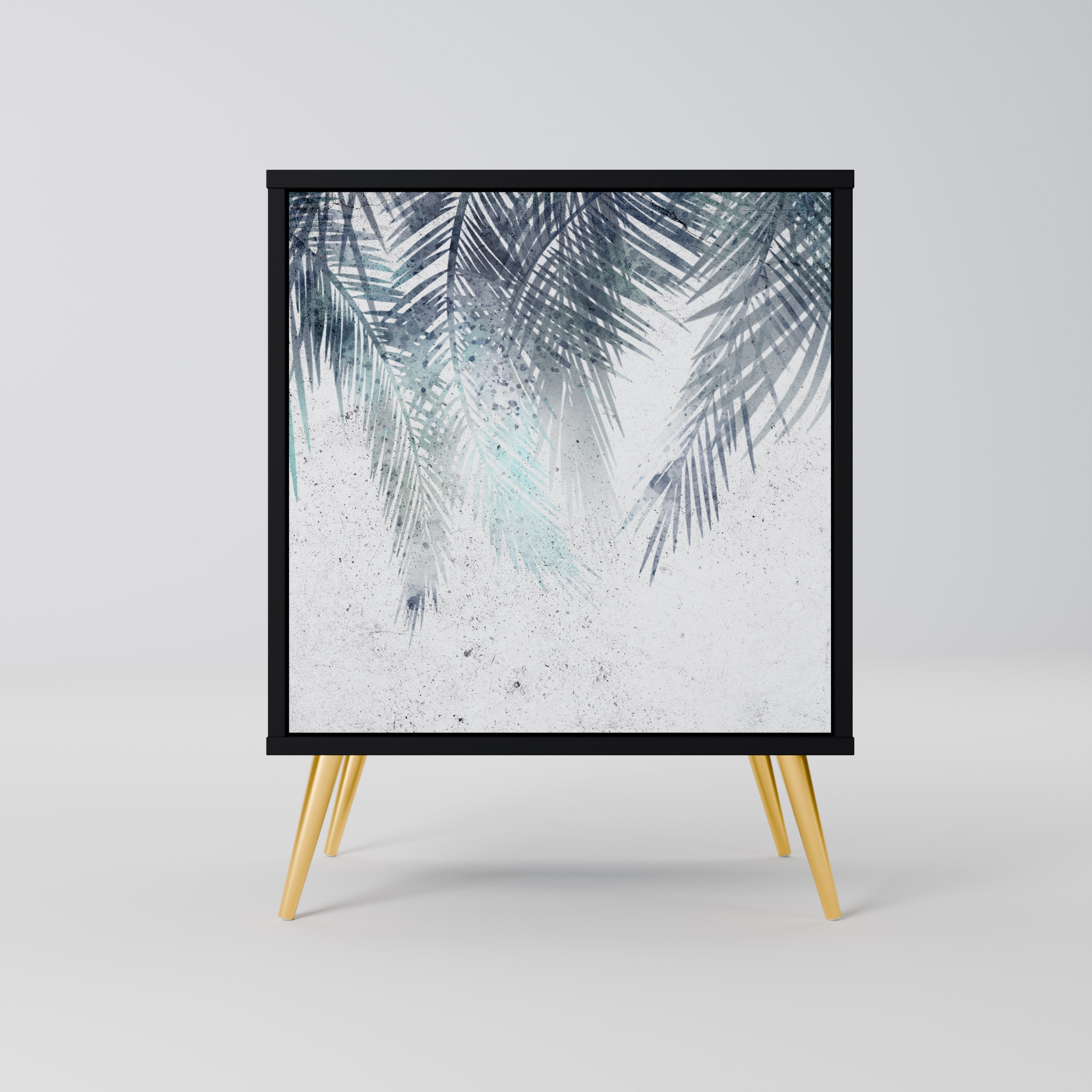 PALM VEIL Sideboard mit 1 Tür in Schwarz