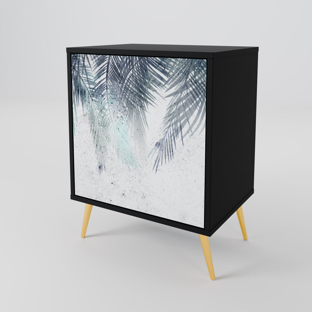 PALM VEIL Sideboard mit 1 Tür in Schwarz