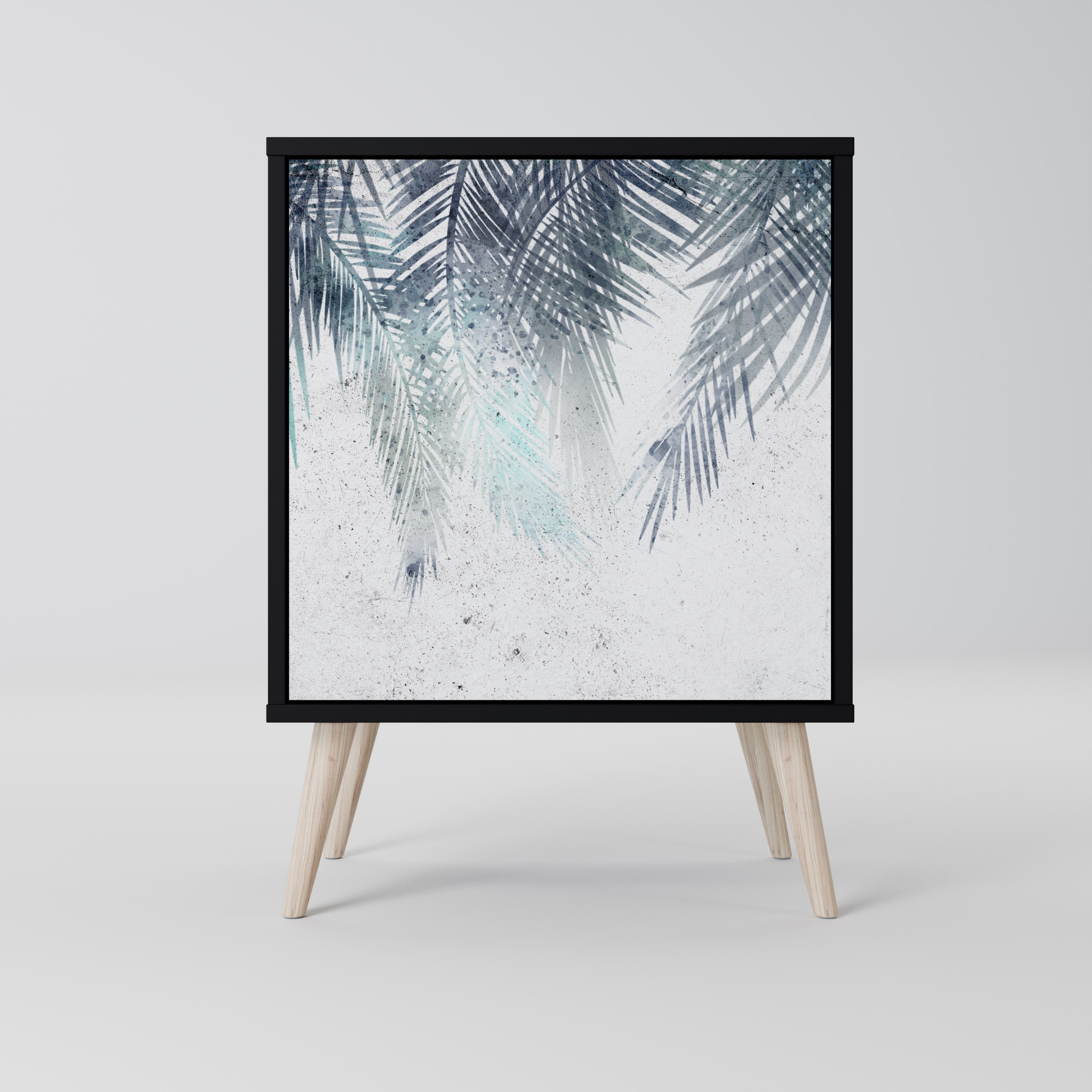 PALM VEIL Sideboard mit 1 Tür in Schwarz