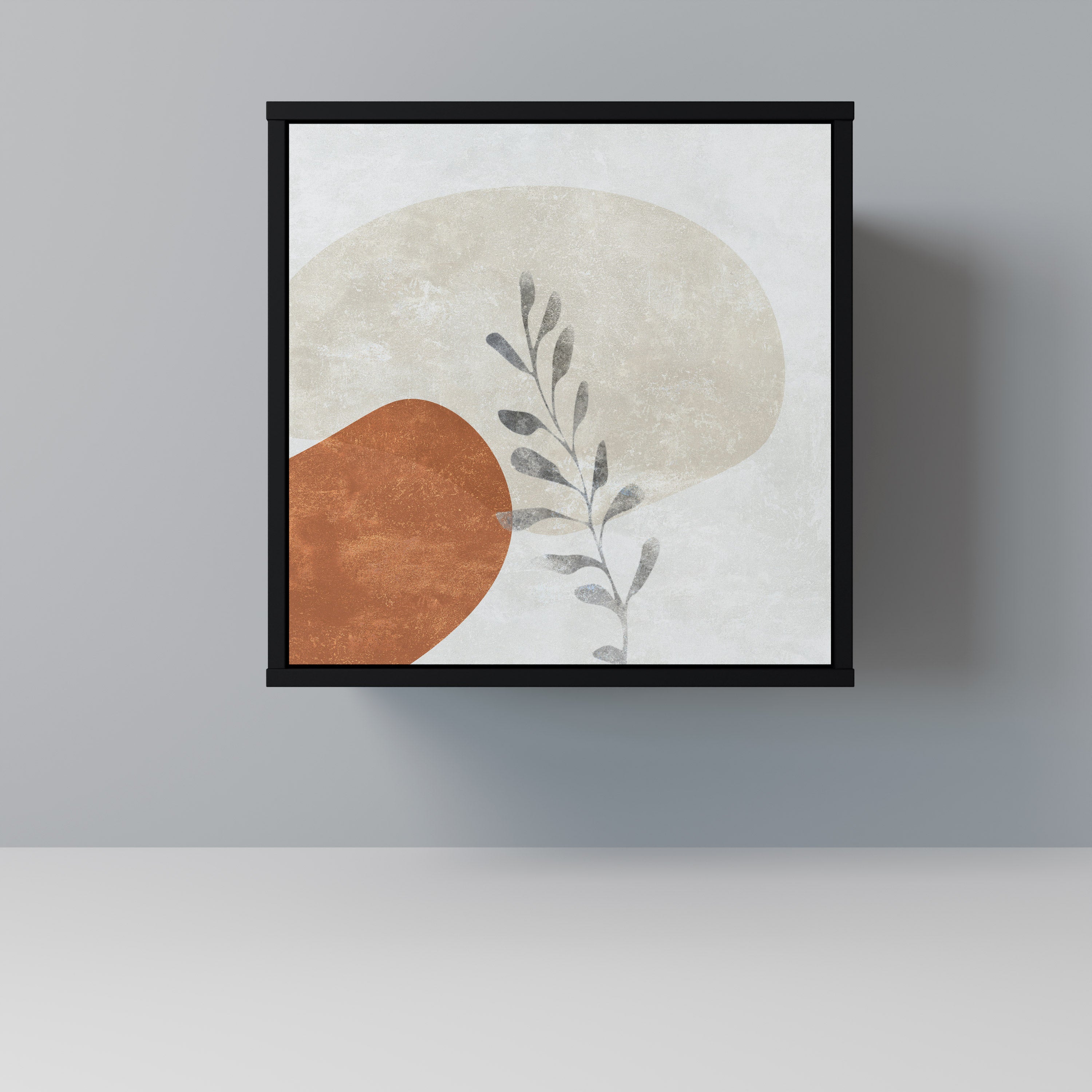 TRANQUIL TWIG Sideboard mit 1 Tür in Schwarz