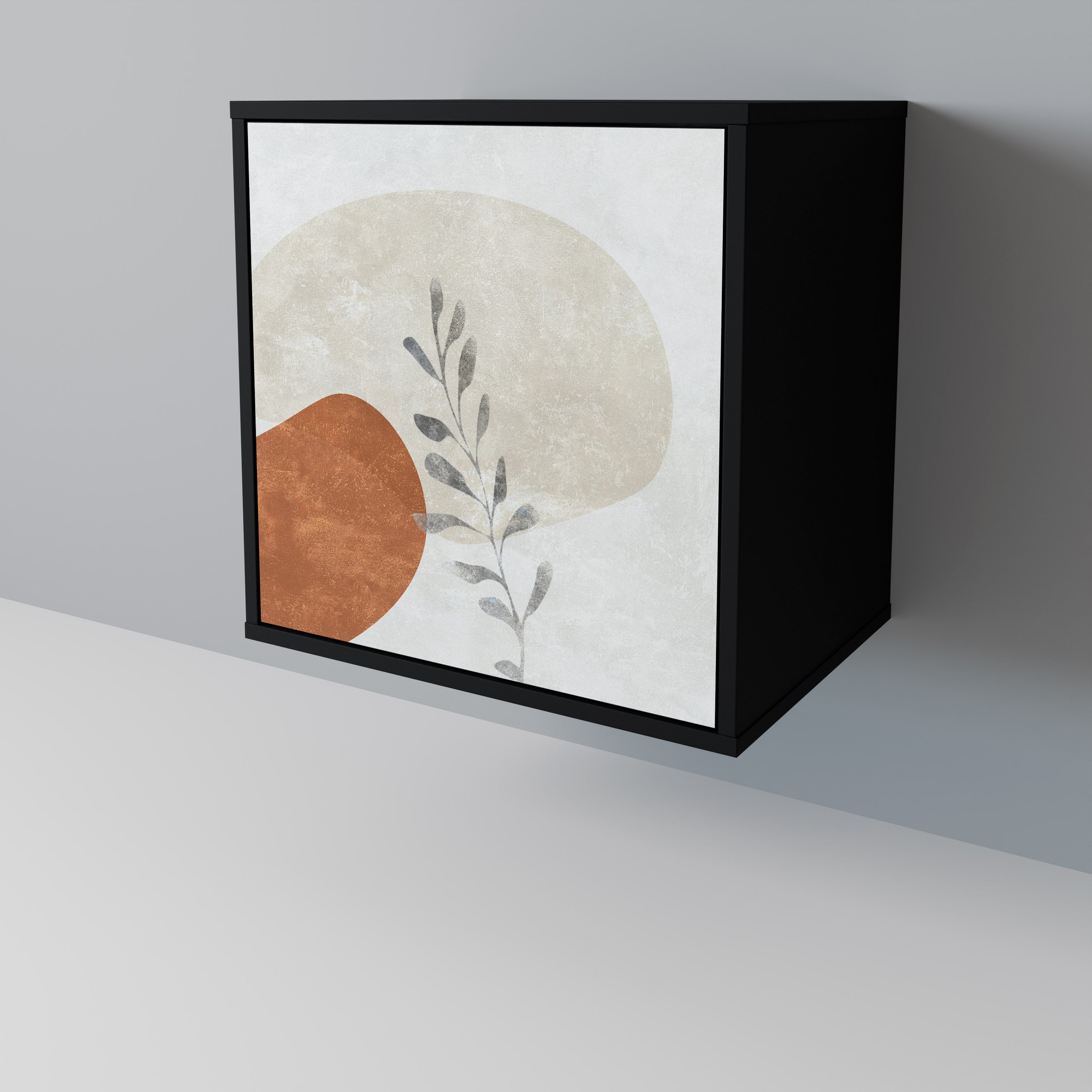 TRANQUIL TWIG Sideboard mit 1 Tür in Schwarz