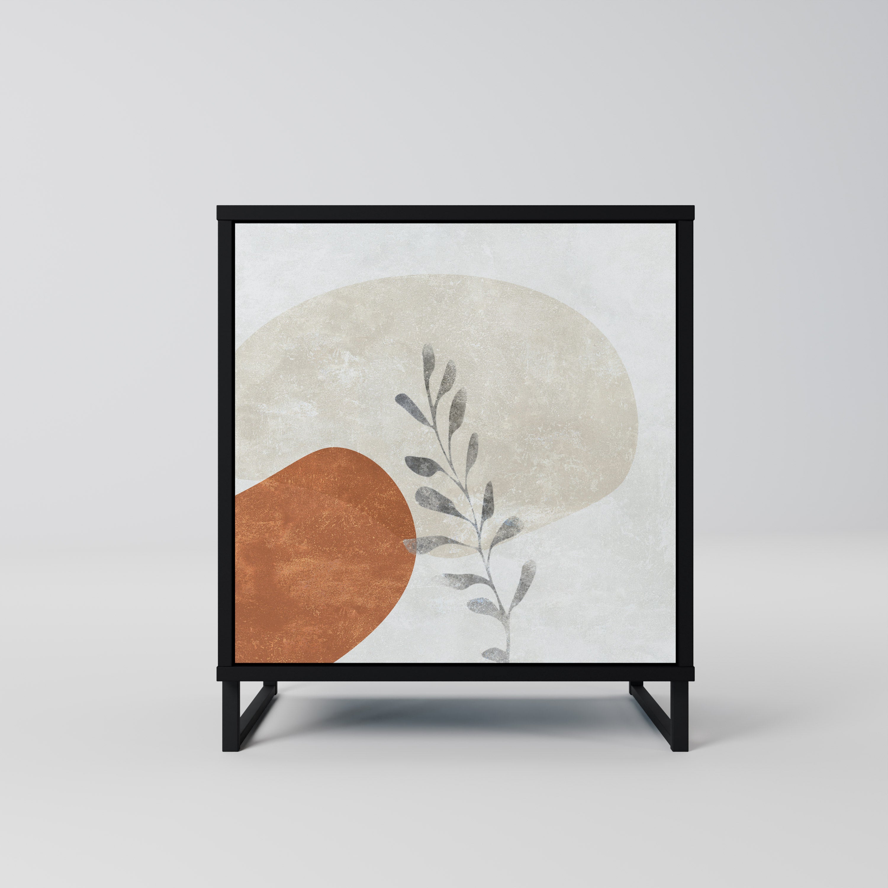 TRANQUIL TWIG Sideboard mit 1 Tür in Schwarz