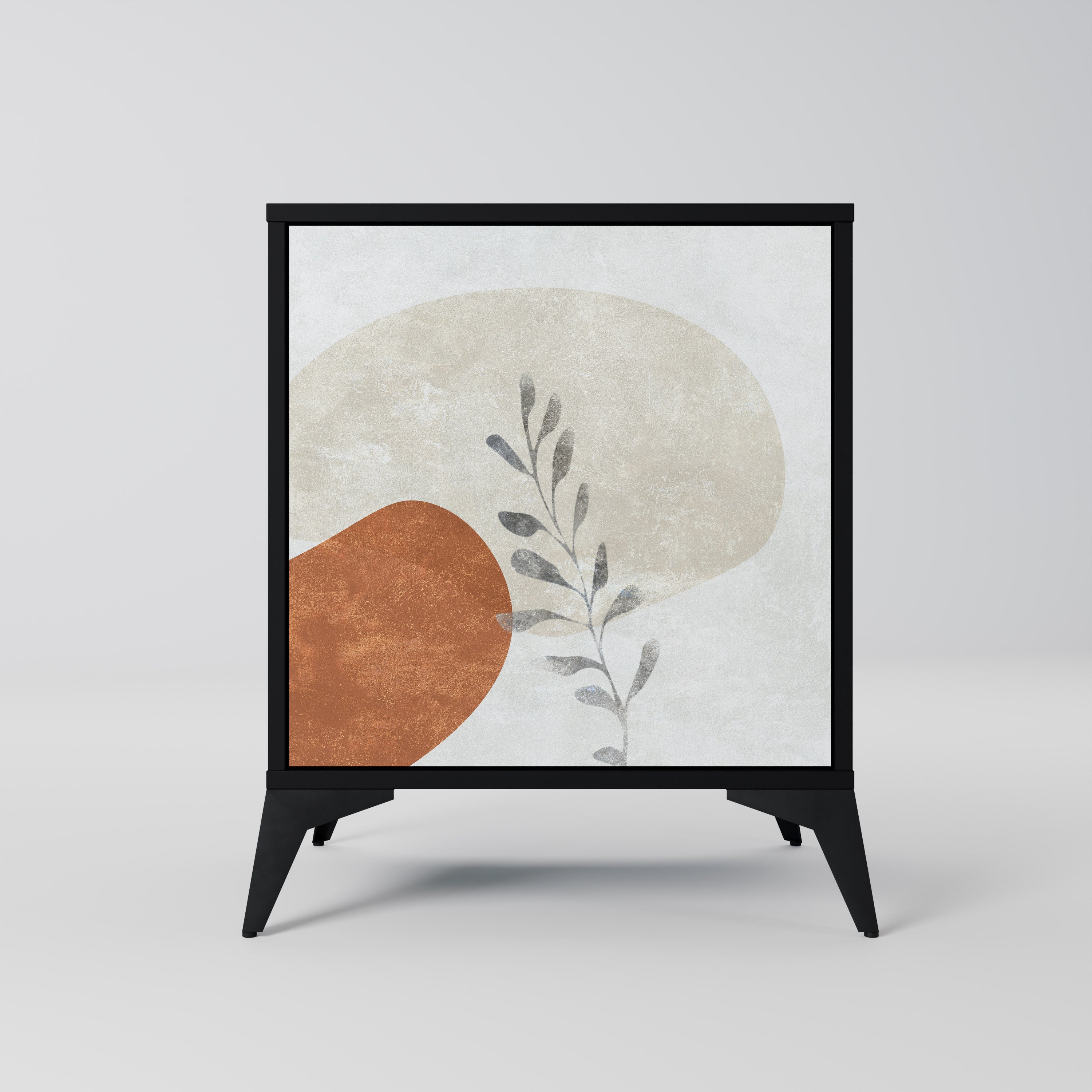 TRANQUIL TWIG Sideboard mit 1 Tür in Schwarz