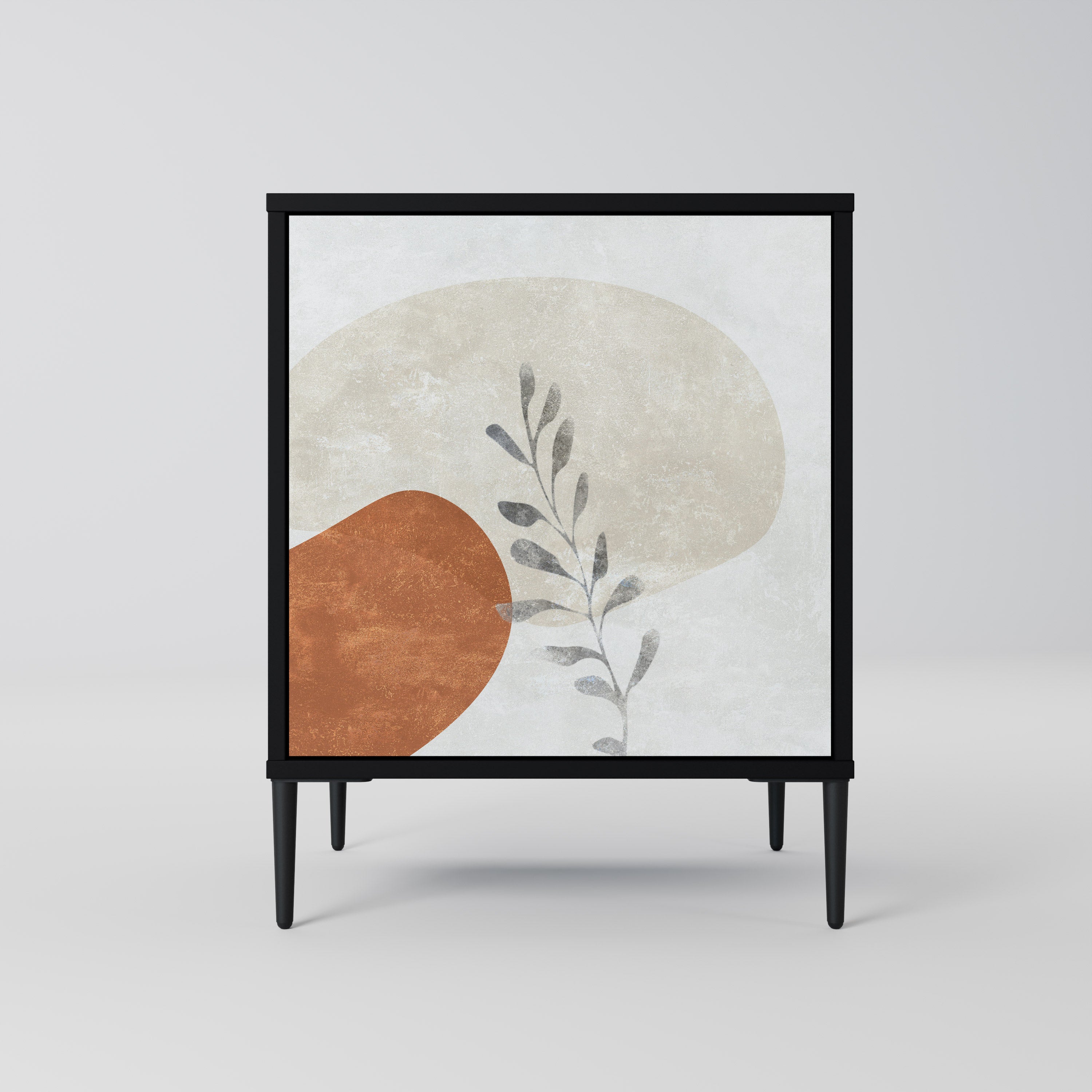 TRANQUIL TWIG Sideboard mit 1 Tür in Schwarz