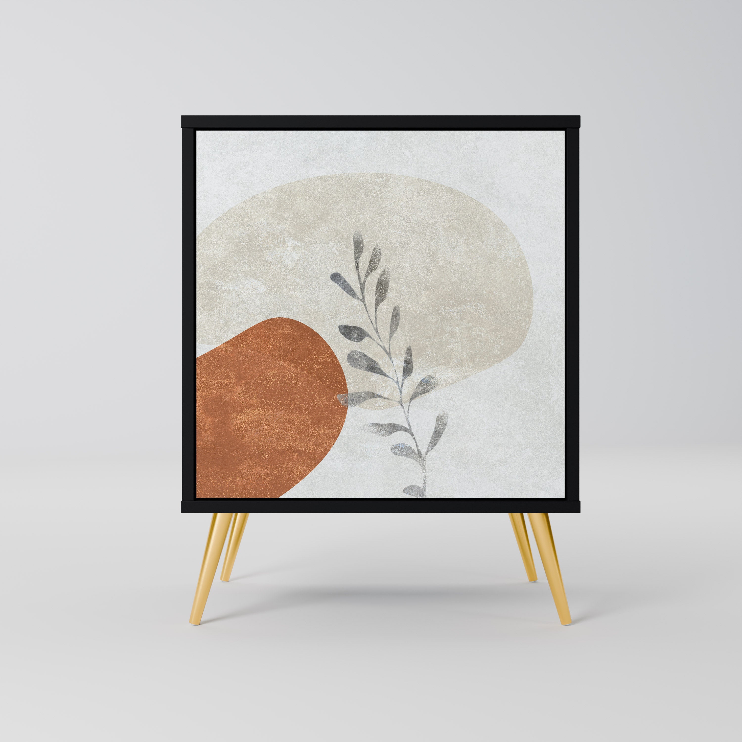 TRANQUIL TWIG Sideboard mit 1 Tür in Schwarz