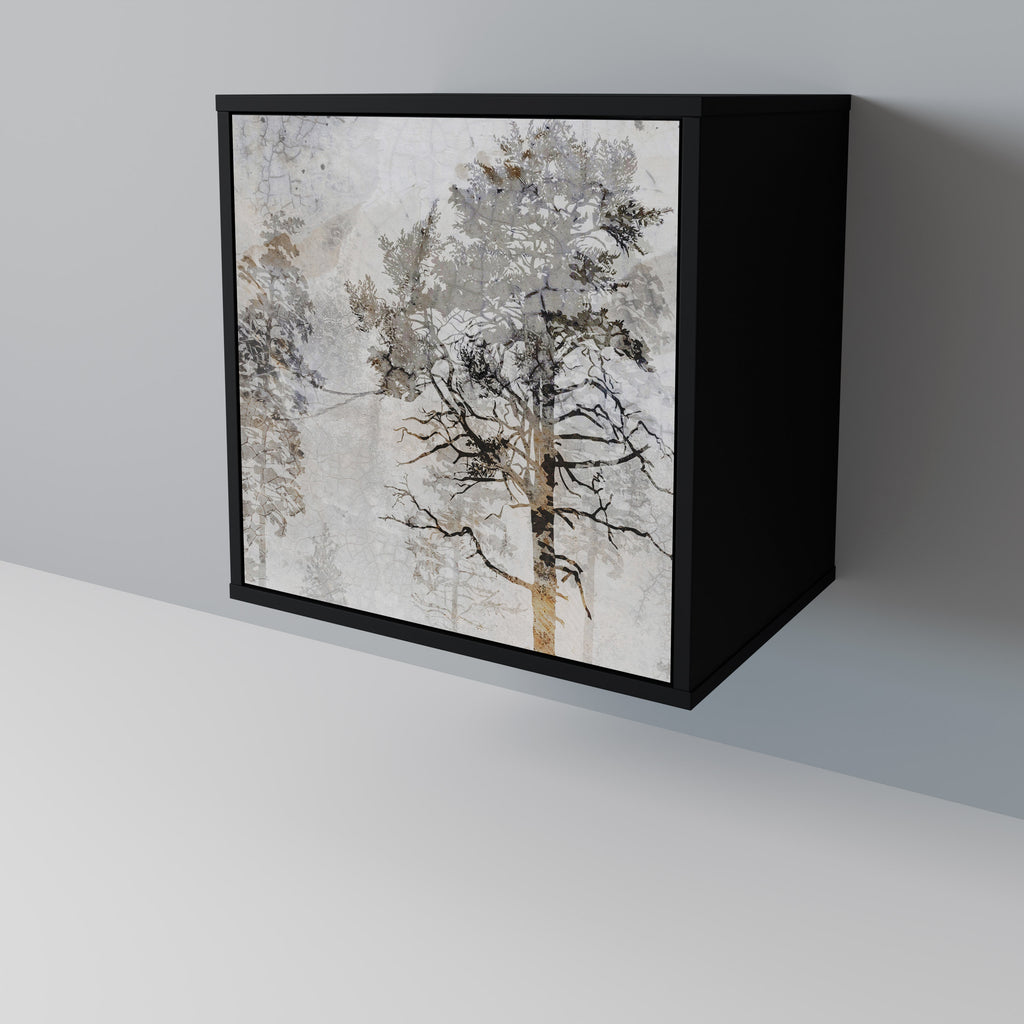 FADE IN THE TREES Sideboard mit 1 Tür in Schwarz