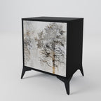 FADE IN THE TREES Sideboard mit 1 Tür in Schwarz