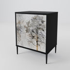 FADE IN THE TREES Sideboard mit 1 Tür in Schwarz