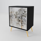 FADE IN THE TREES Sideboard mit 1 Tür in Schwarz