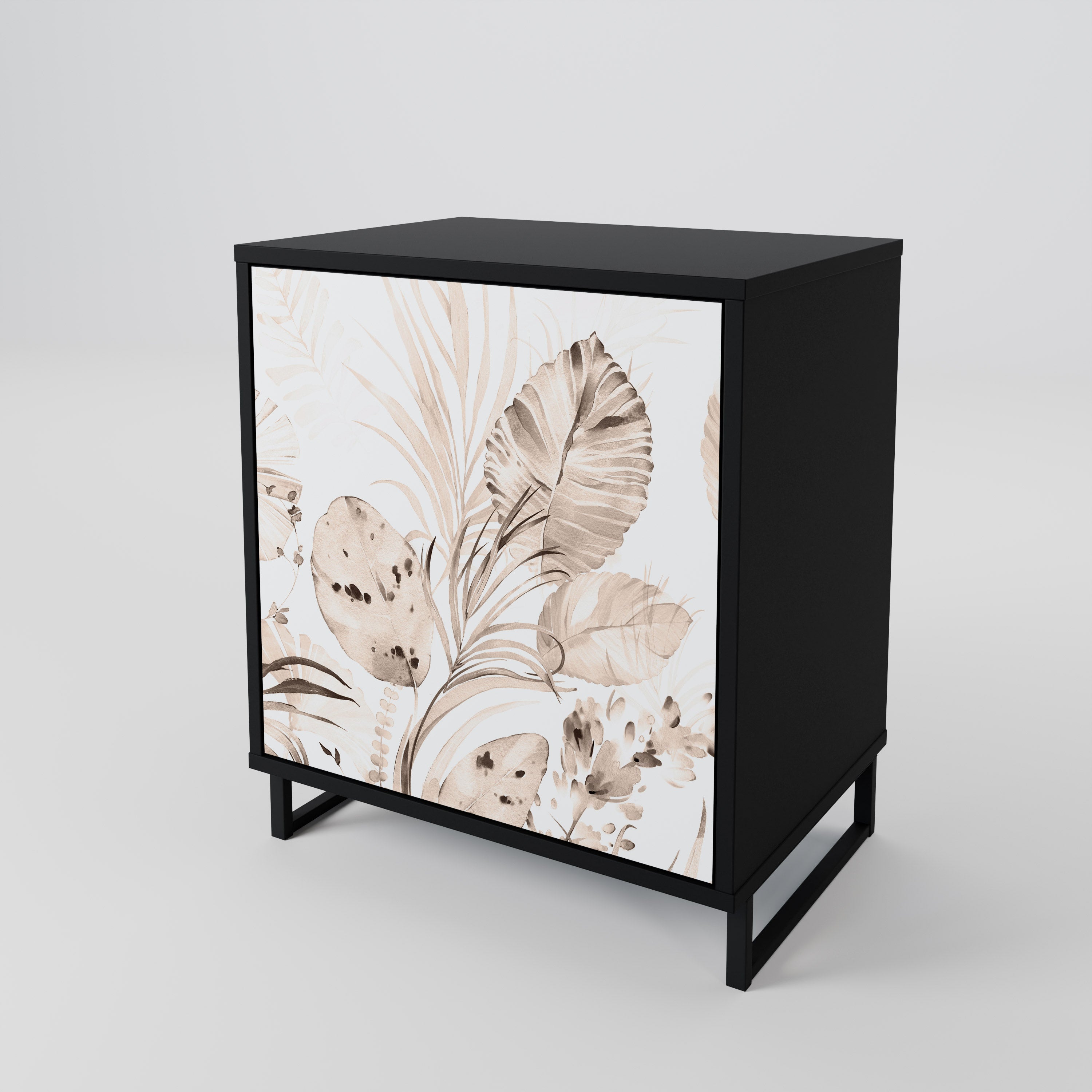 WILD TENDERNESS Sideboard mit 1 Tür in Schwarz