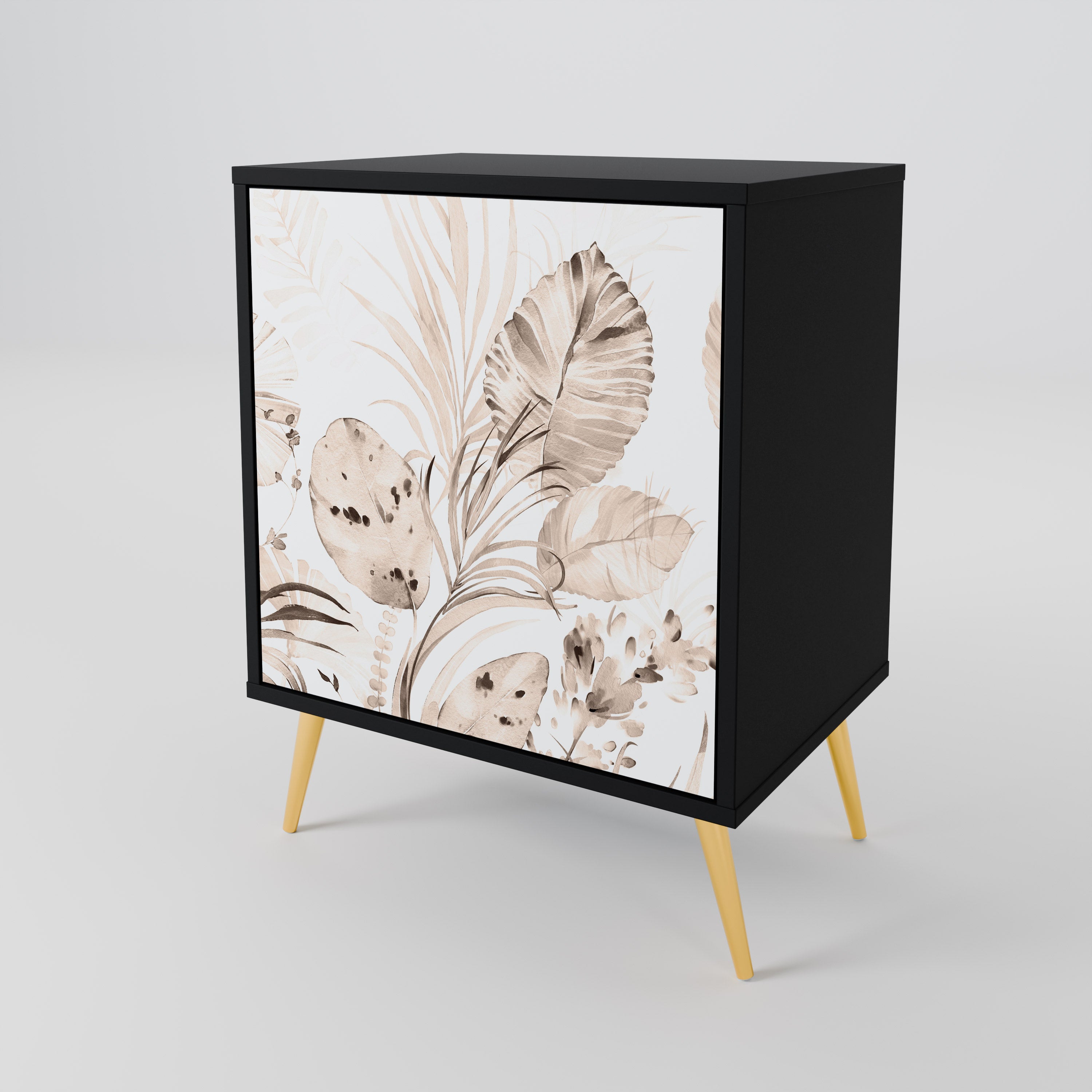 WILD TENDERNESS Sideboard mit 1 Tür in Schwarz